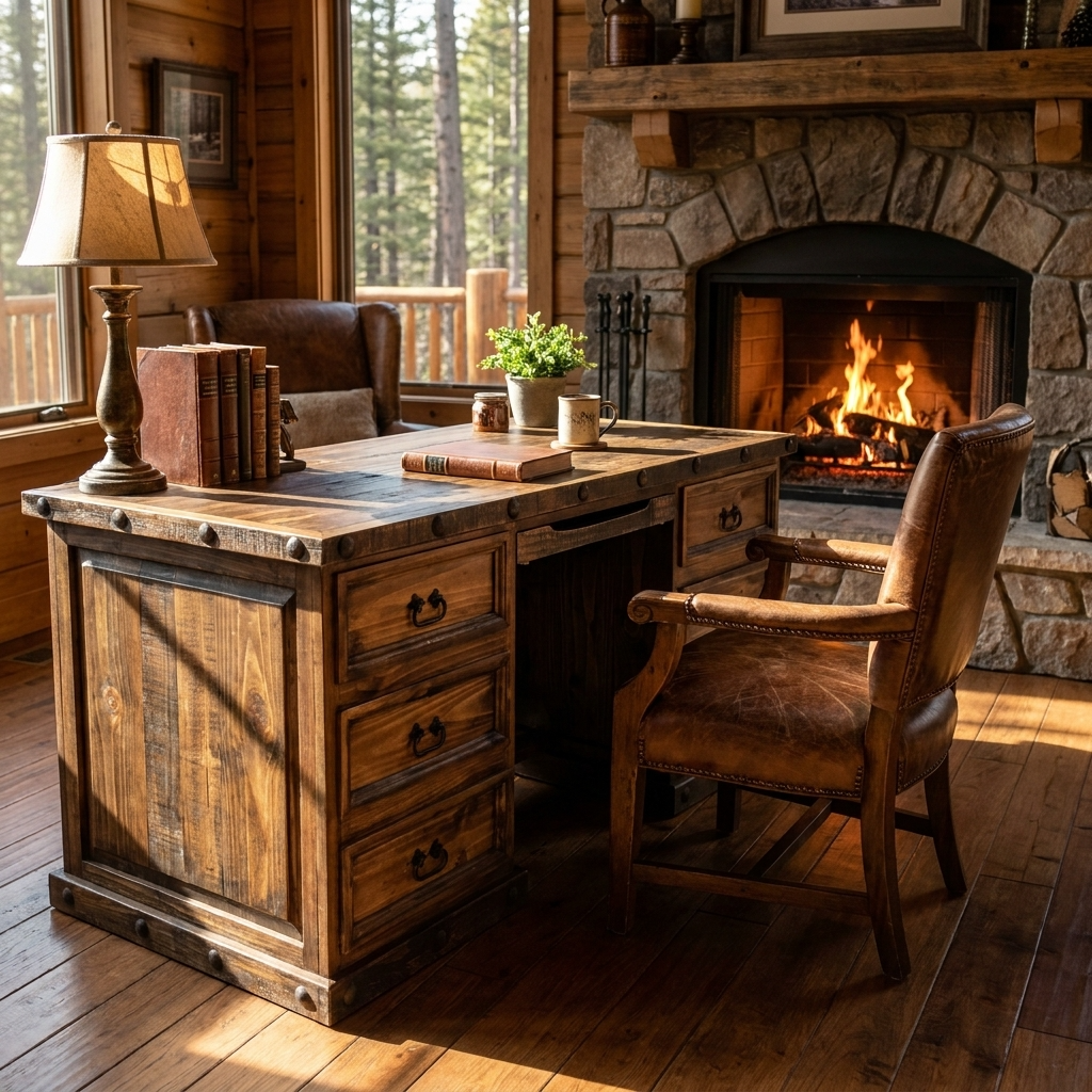 Oasis Executive Rustic Desk