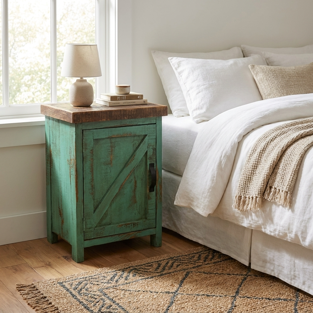 Rancho Nightstand Oldie Turquoise