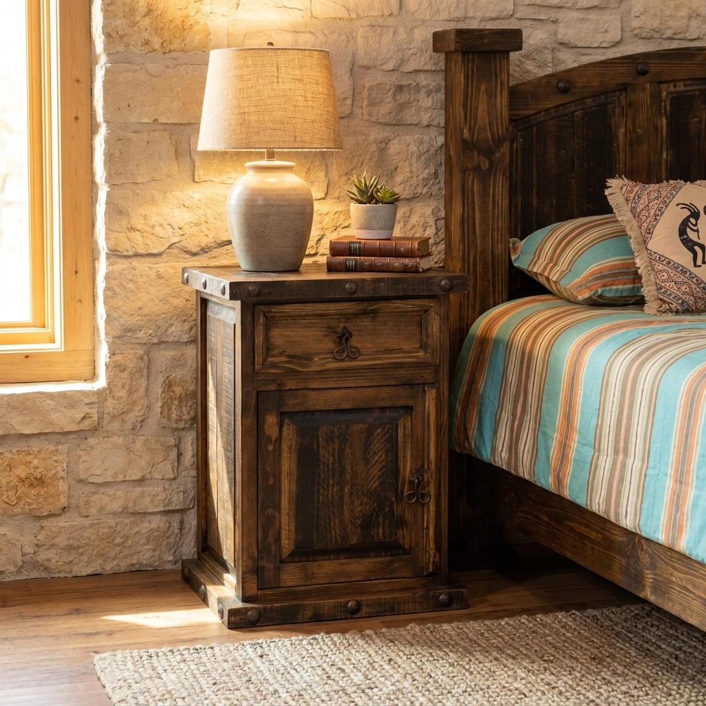 Oasis Small Rustic Nightstand