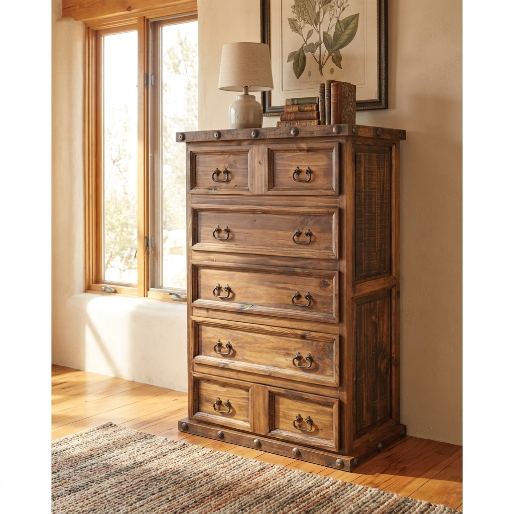 Oasis Chest of Drawers Rustic Dresser
