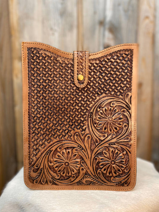 IPad Cover Tooled Leather 