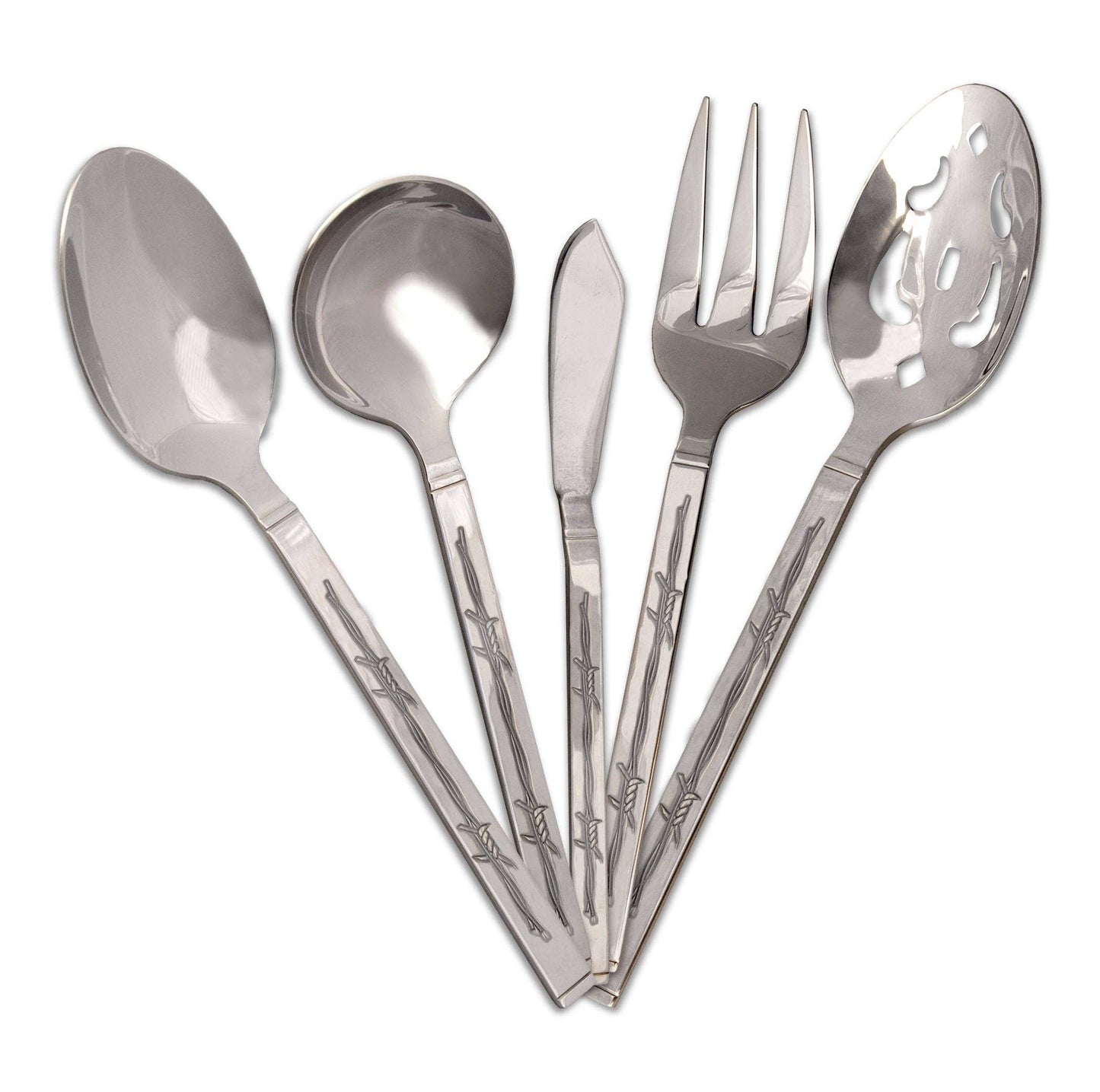 5 Piece Branded Flatware Hostess Set