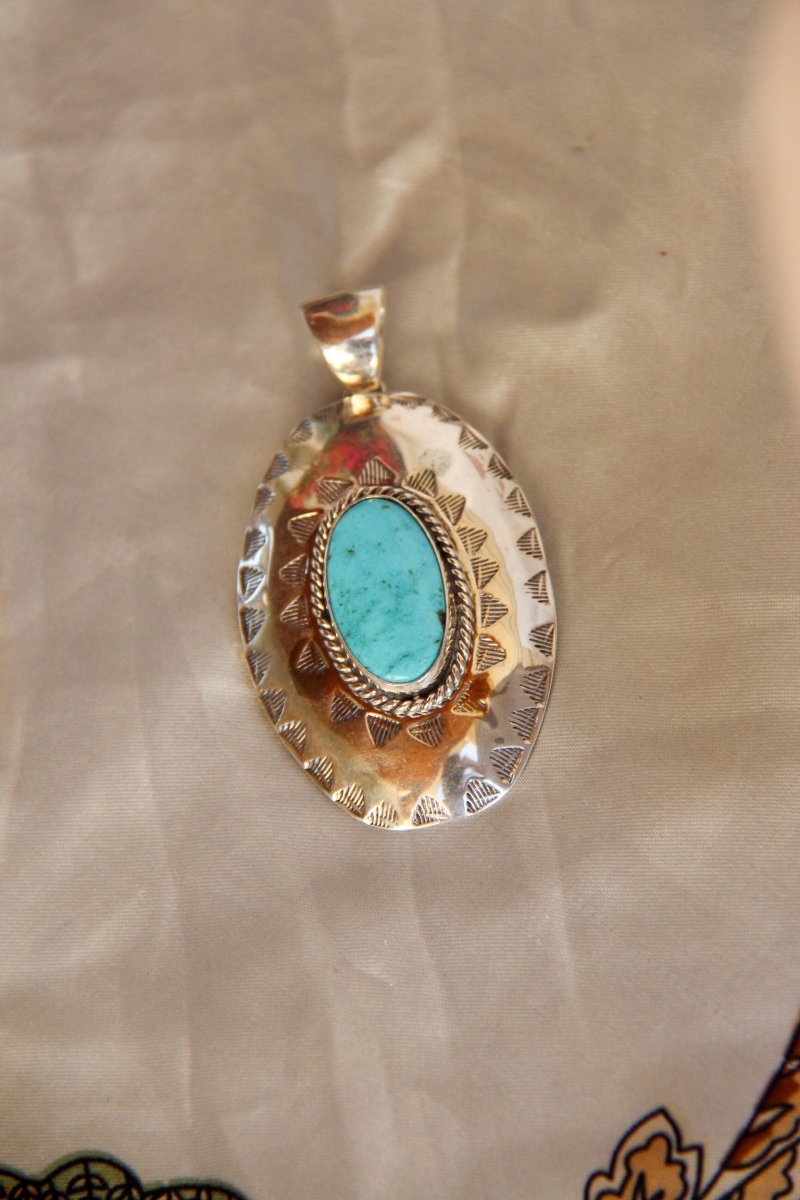 Hershey Turquoise Necklace Pendant