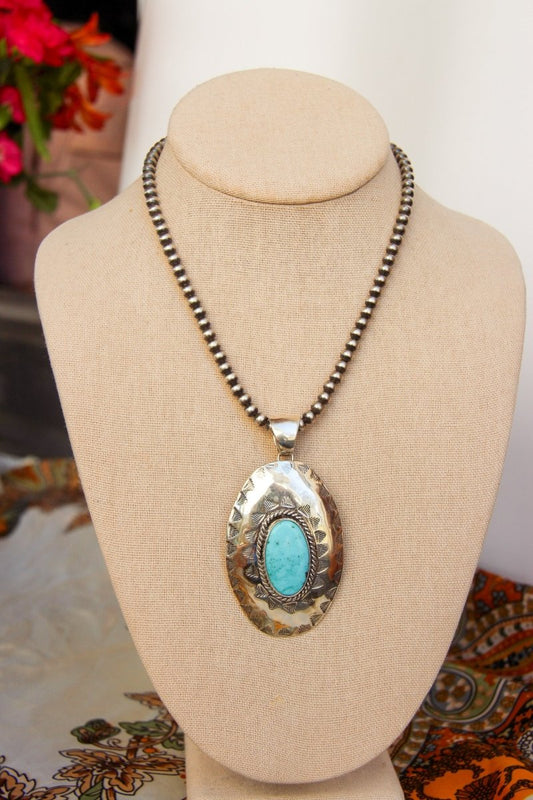 Hershey Turquoise Necklace Pendant