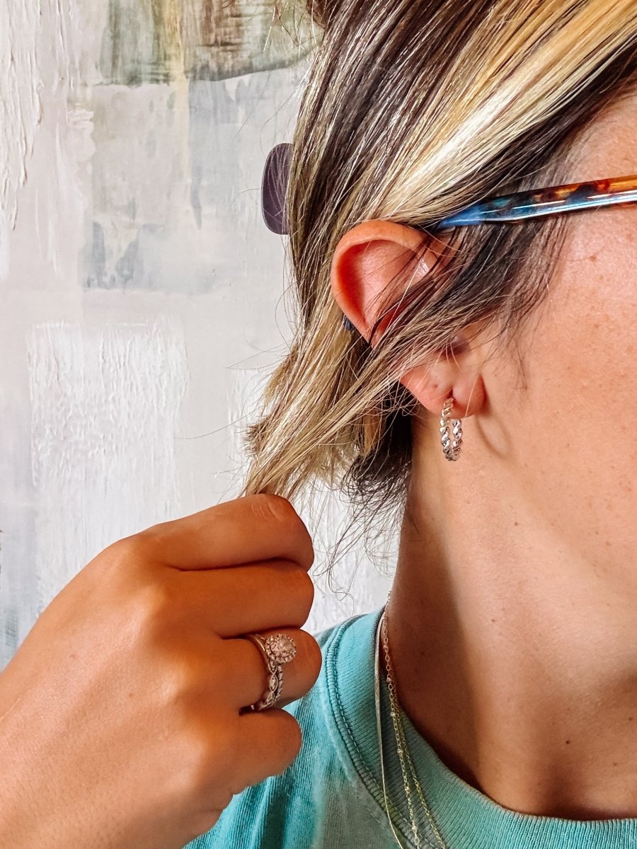 Hudson Silver Hoops