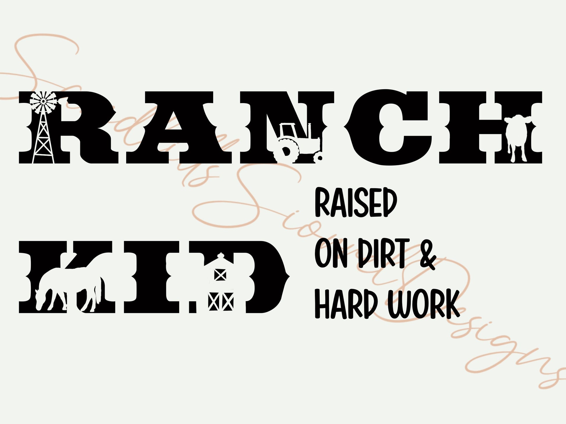 Ranch Kid PNG File: Commercial Use (Digital Download)