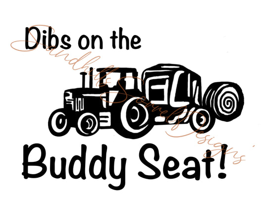 Buddy Seat Tractor SVG: Crafting File, Decals, Tees (Digital Download)