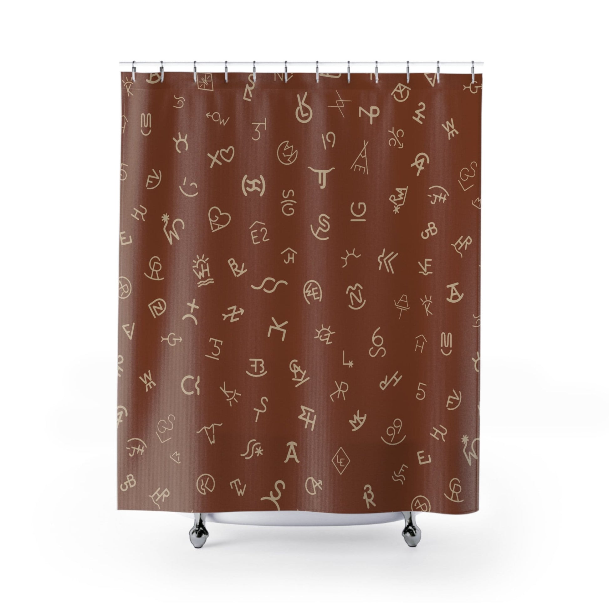 Large Brand Print- Brand Shower Curtain
