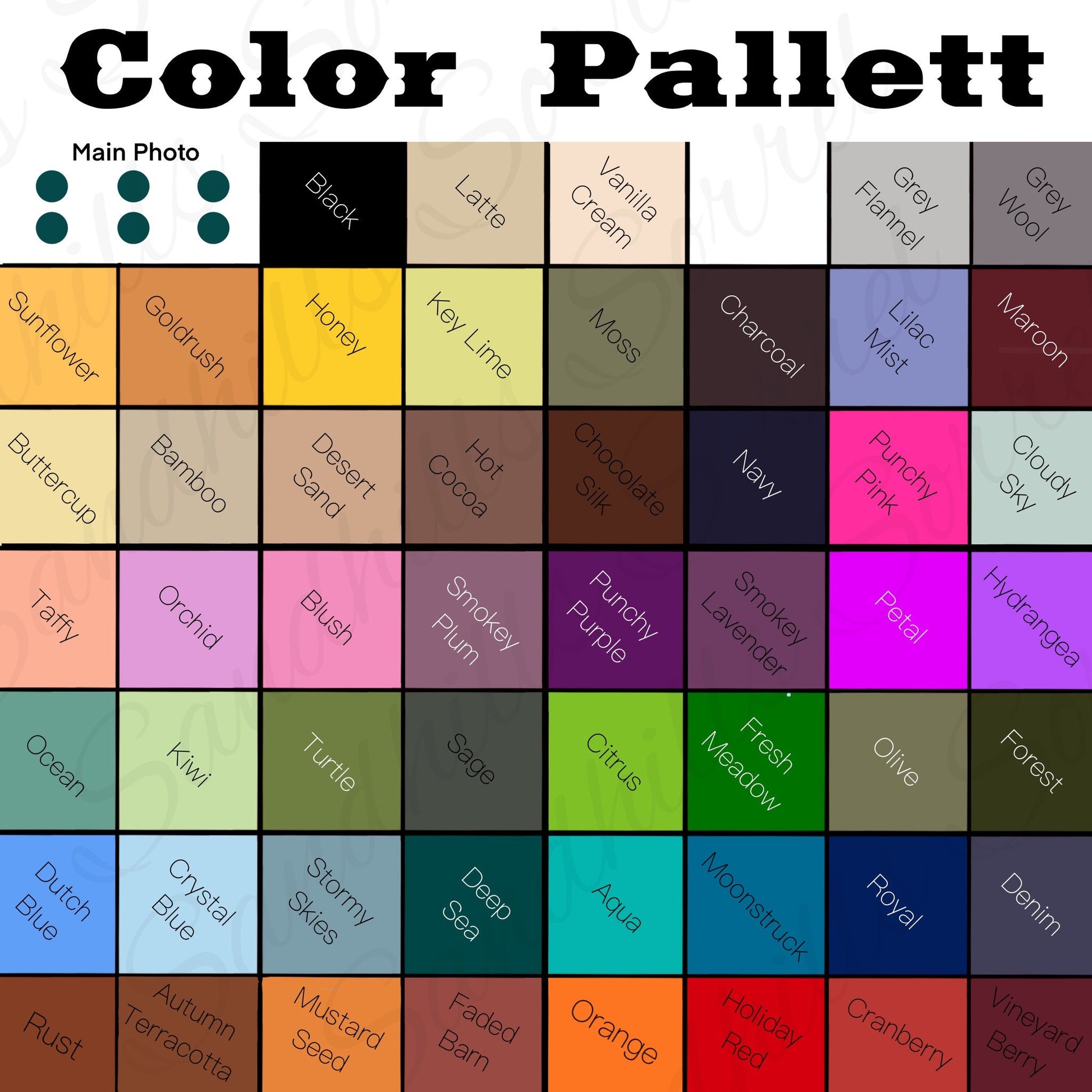 Large Brand Print- Brand Shower Curtain