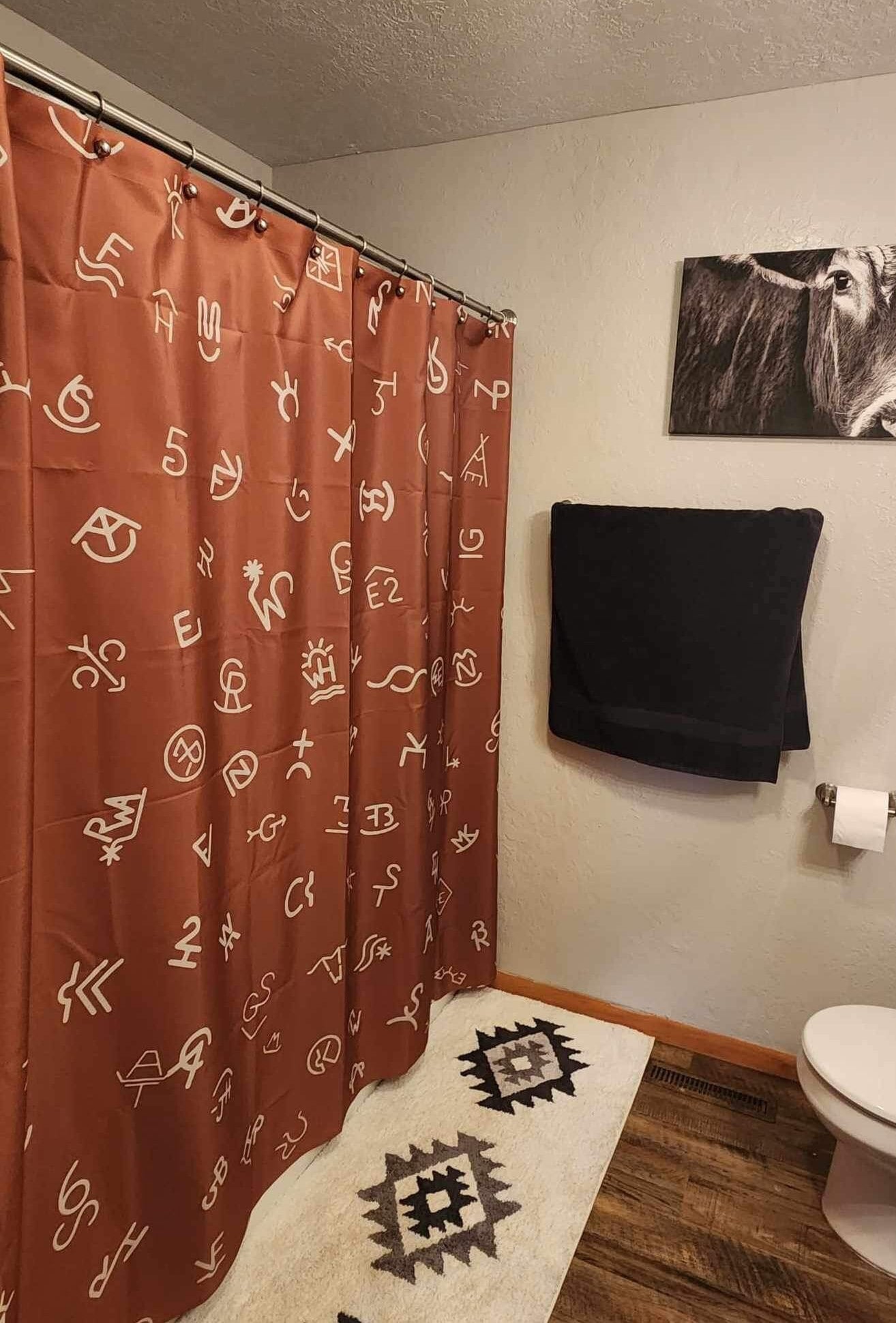 Large Brand Print- Brand Shower Curtain