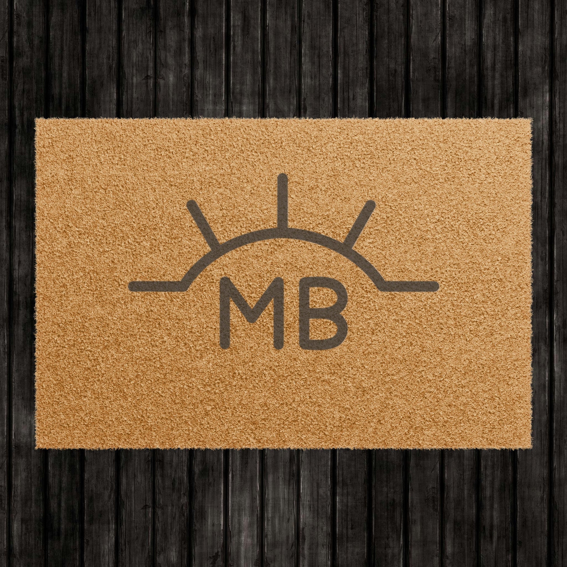 Personalized Coir Doormat, Custom Outdoor Welcome Mat (24" x 16")