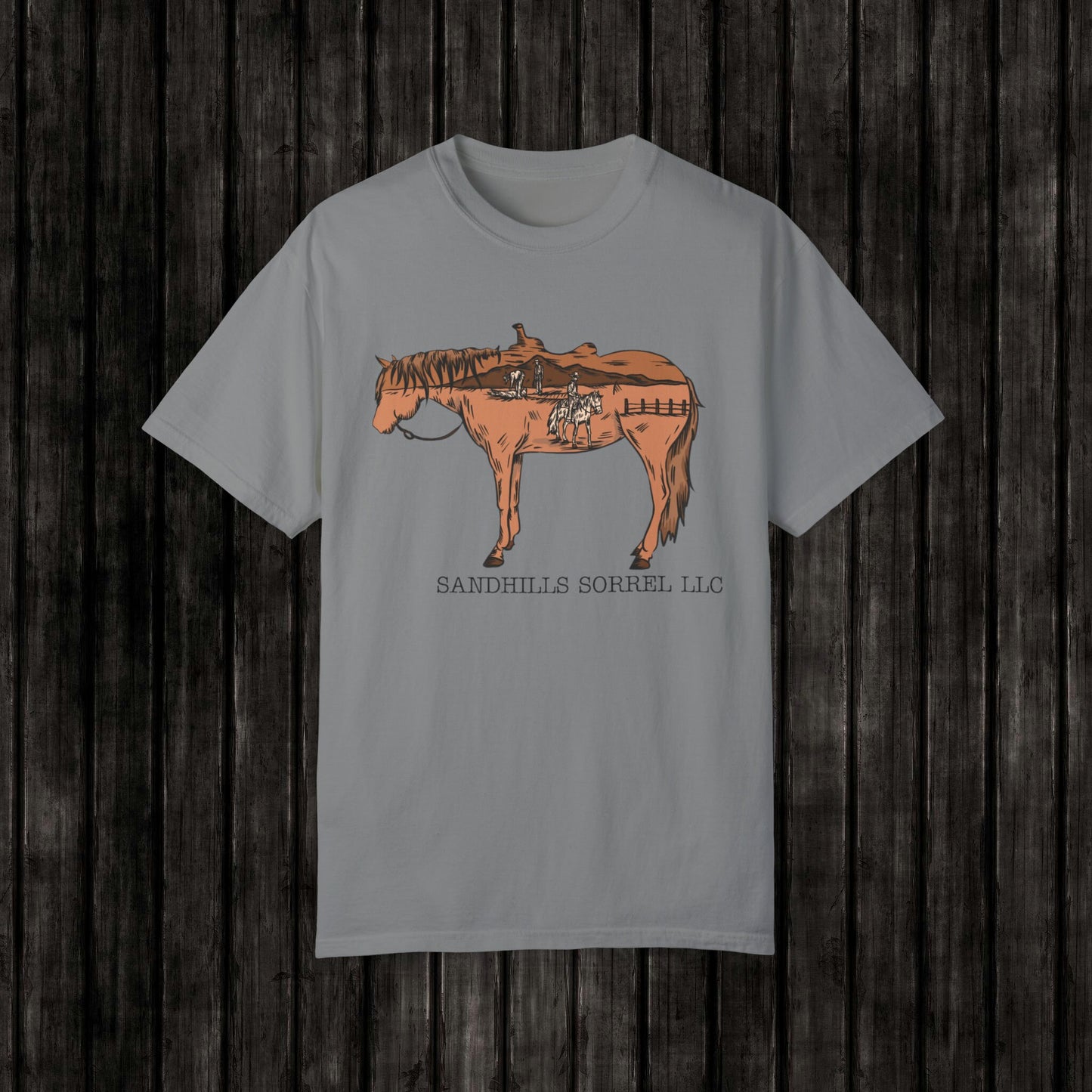Sandhills Sorrel Color Logo Tee