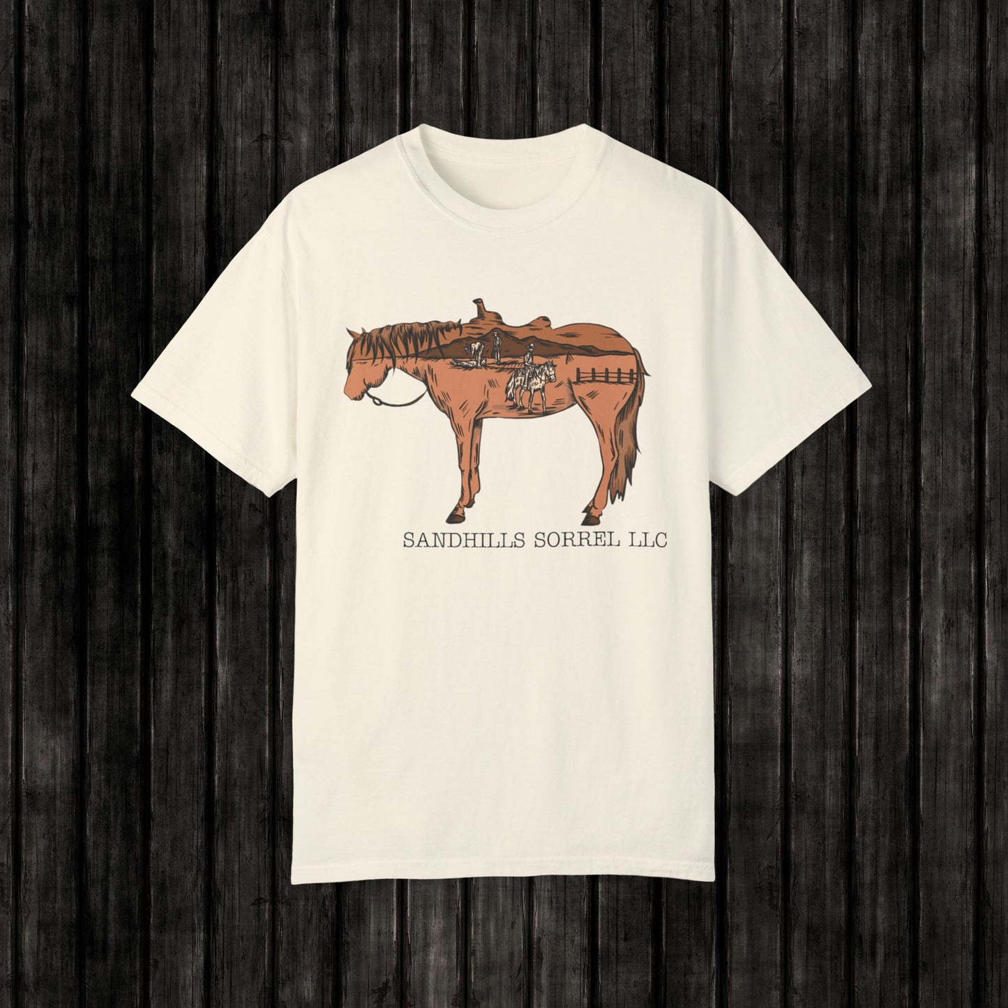 Sandhills Sorrel Color Logo Tee