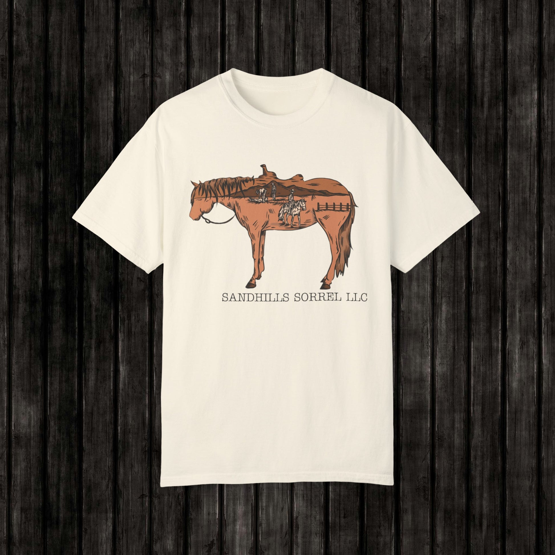 Sandhills Sorrel Color Logo Tee
