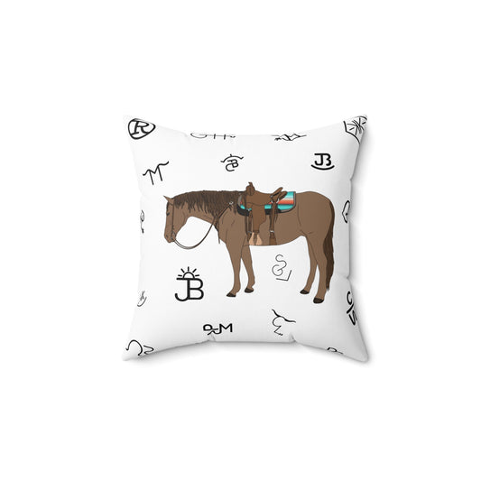 Cowpony Spun Polyester Square Pillow