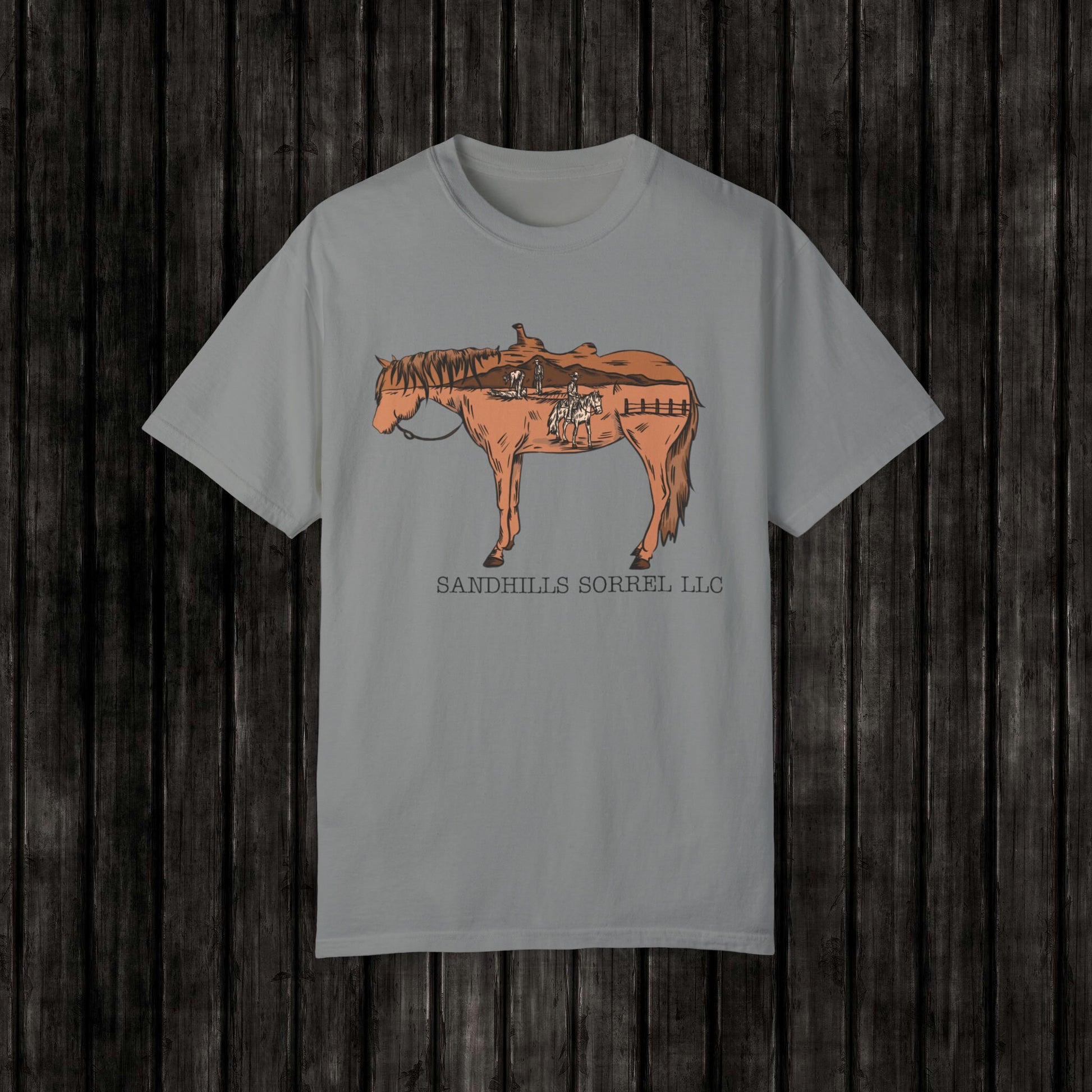 Sandhills Sorrel Color Logo Tee
