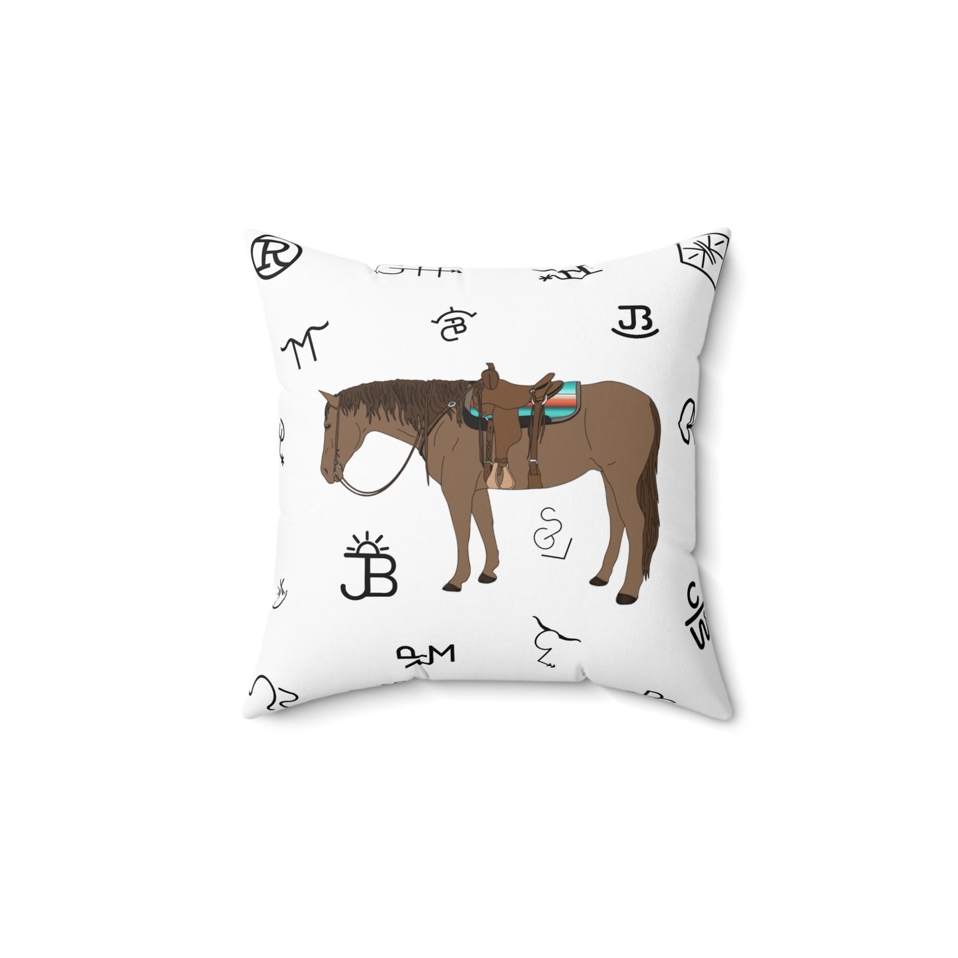 Cowpony Spun Polyester Square Pillow