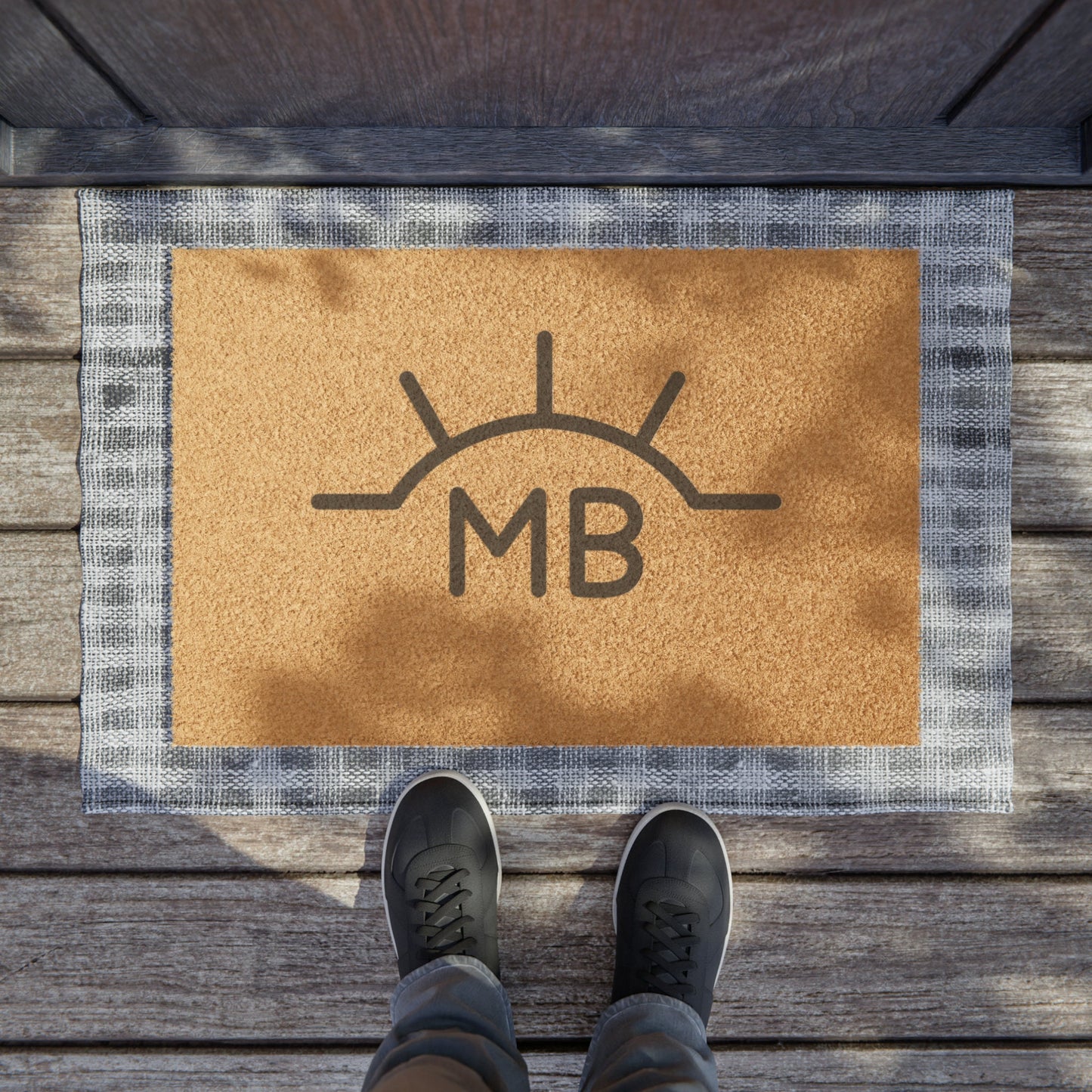 Personalized Coir Doormat, Custom Outdoor Welcome Mat (24" x 16")