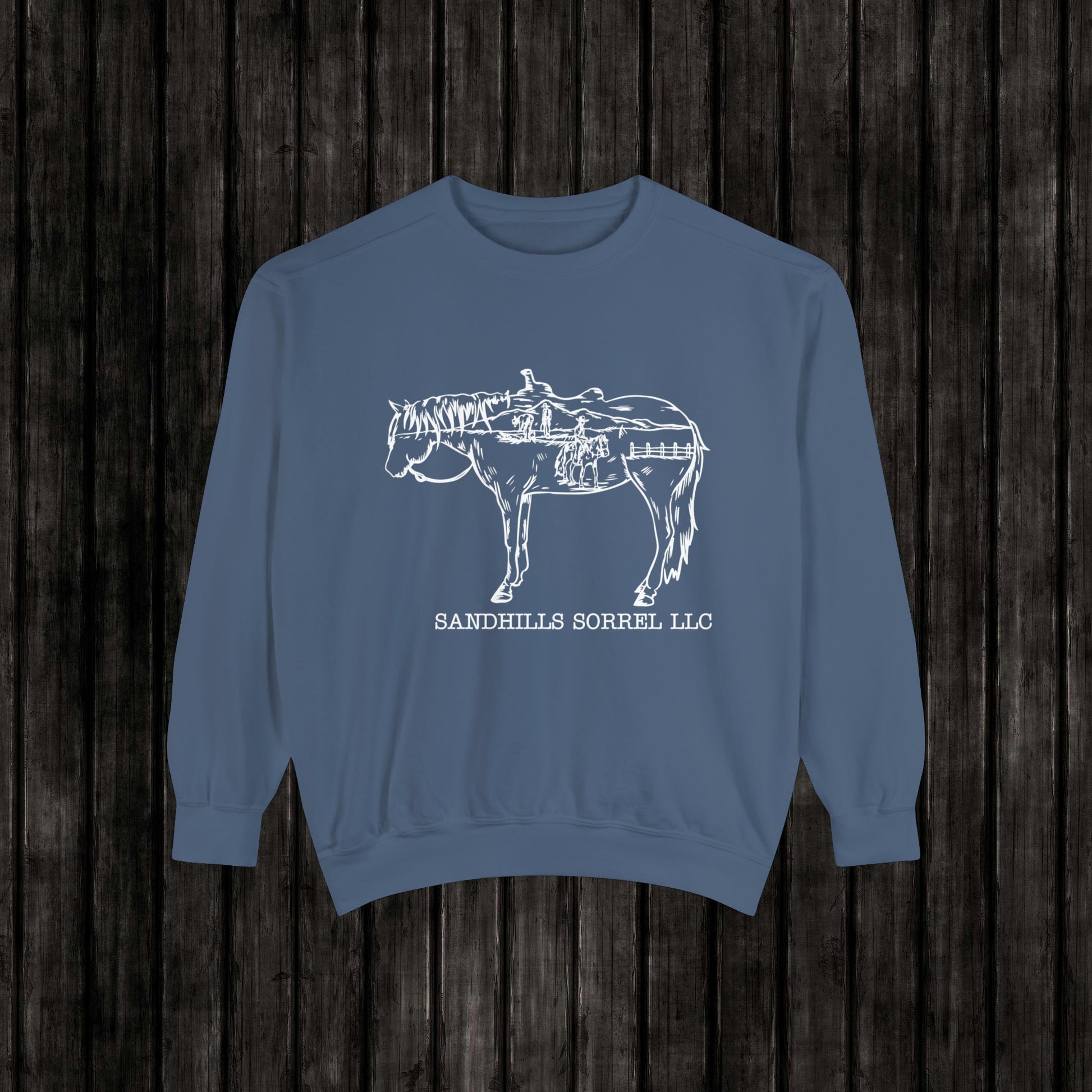 Sandhills Sorrel White Logo Sweatshirt