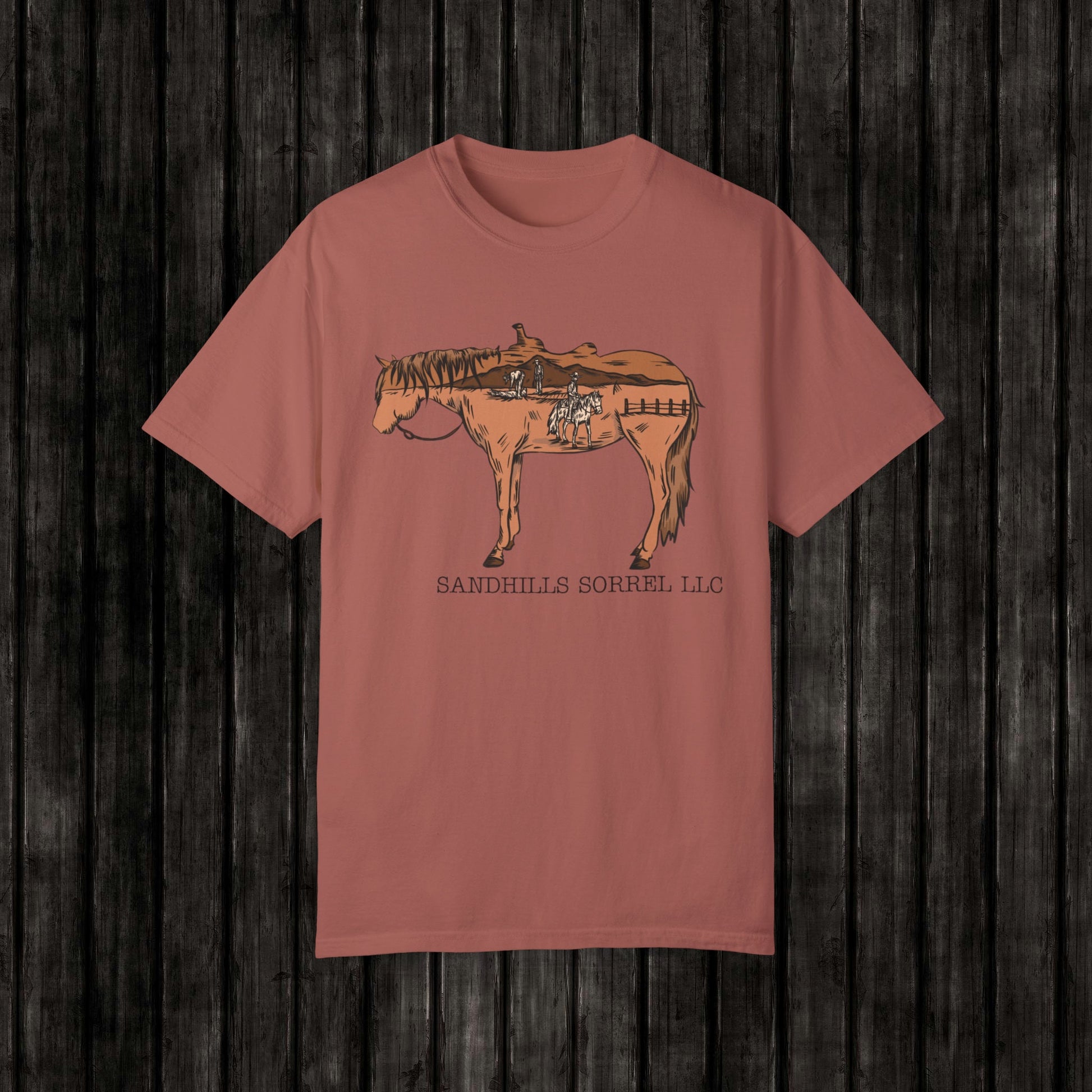 Sandhills Sorrel Color Logo Tee