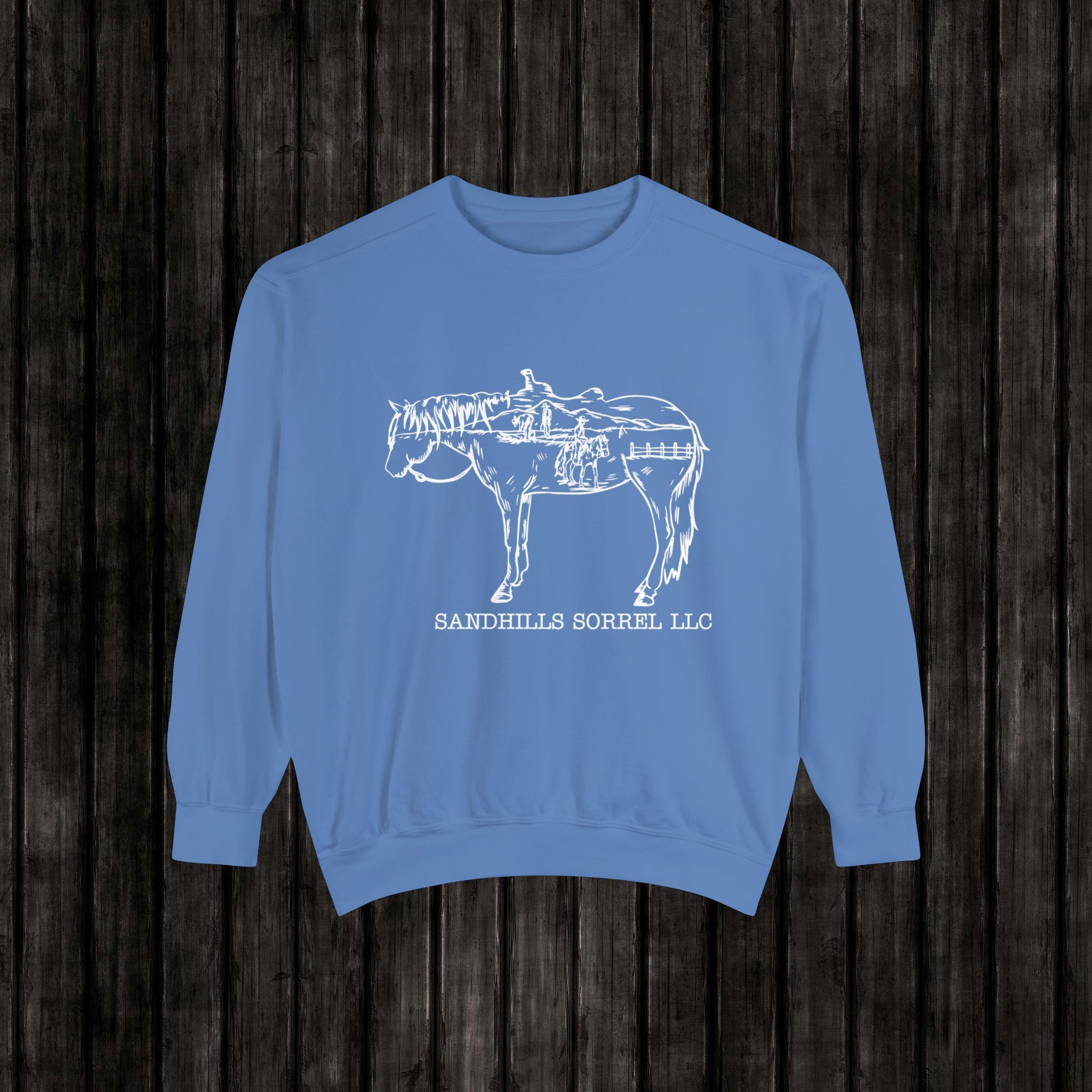Sandhills Sorrel White Logo Sweatshirt