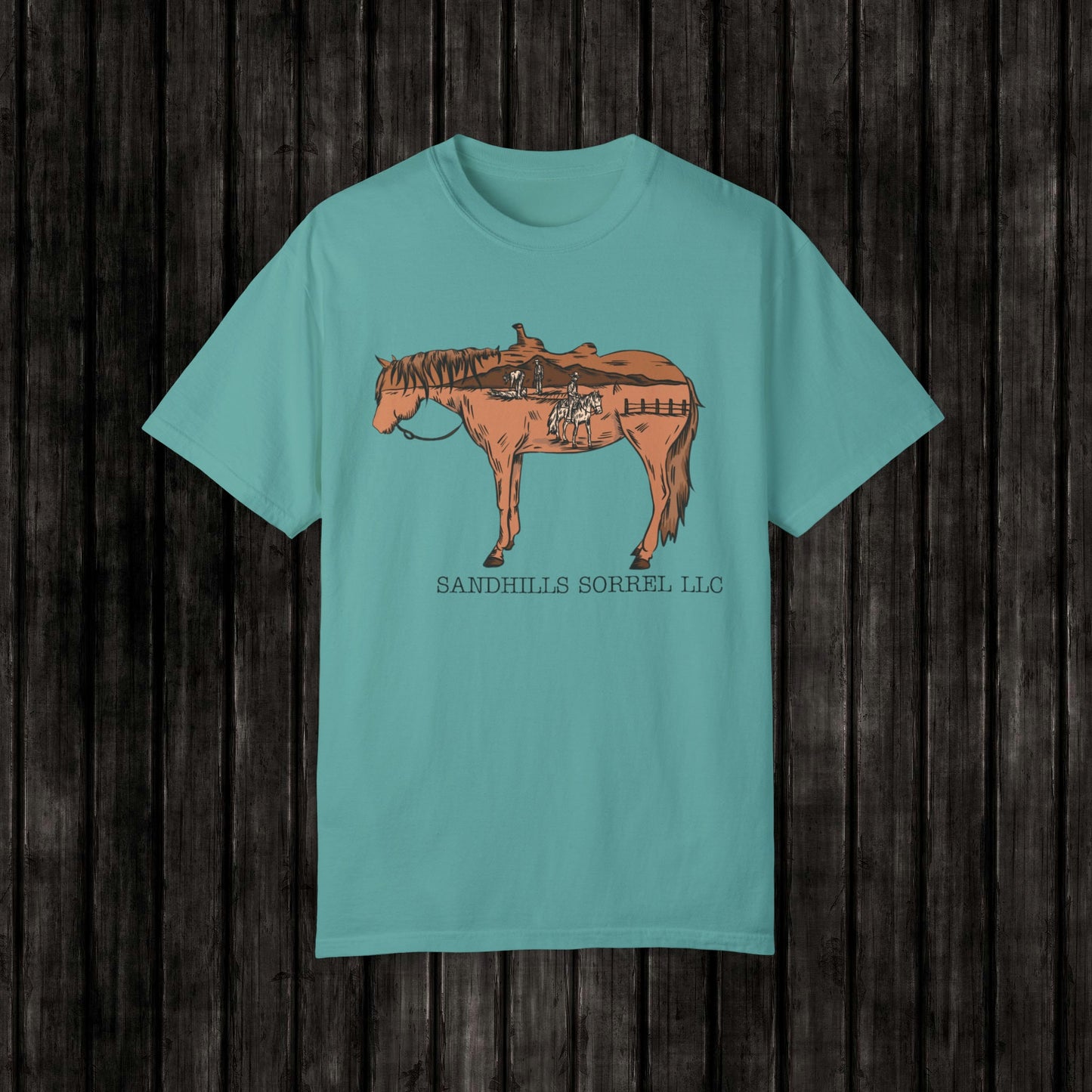 Sandhills Sorrel Color Logo Tee