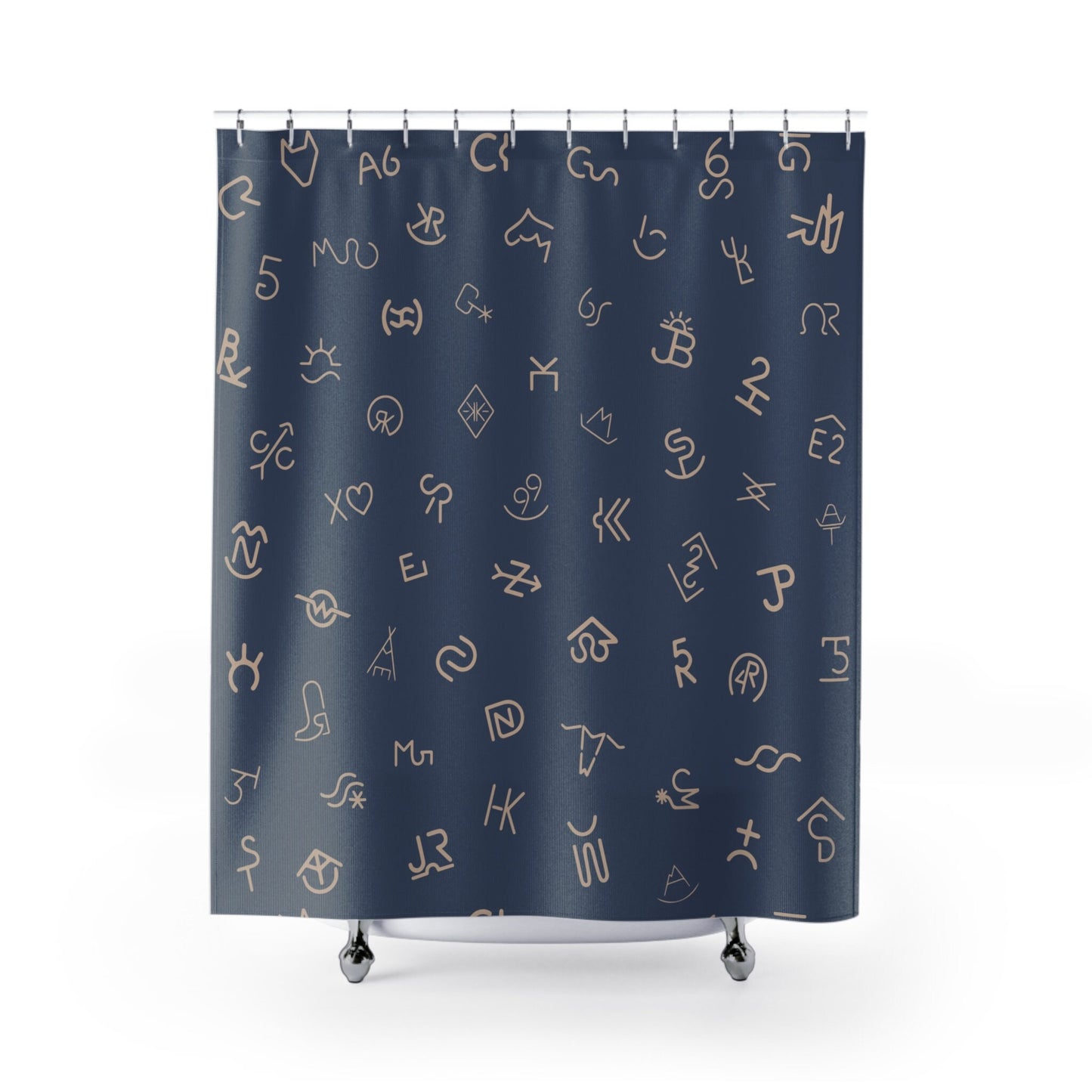 Large Brand Print- Brand Shower Curtain