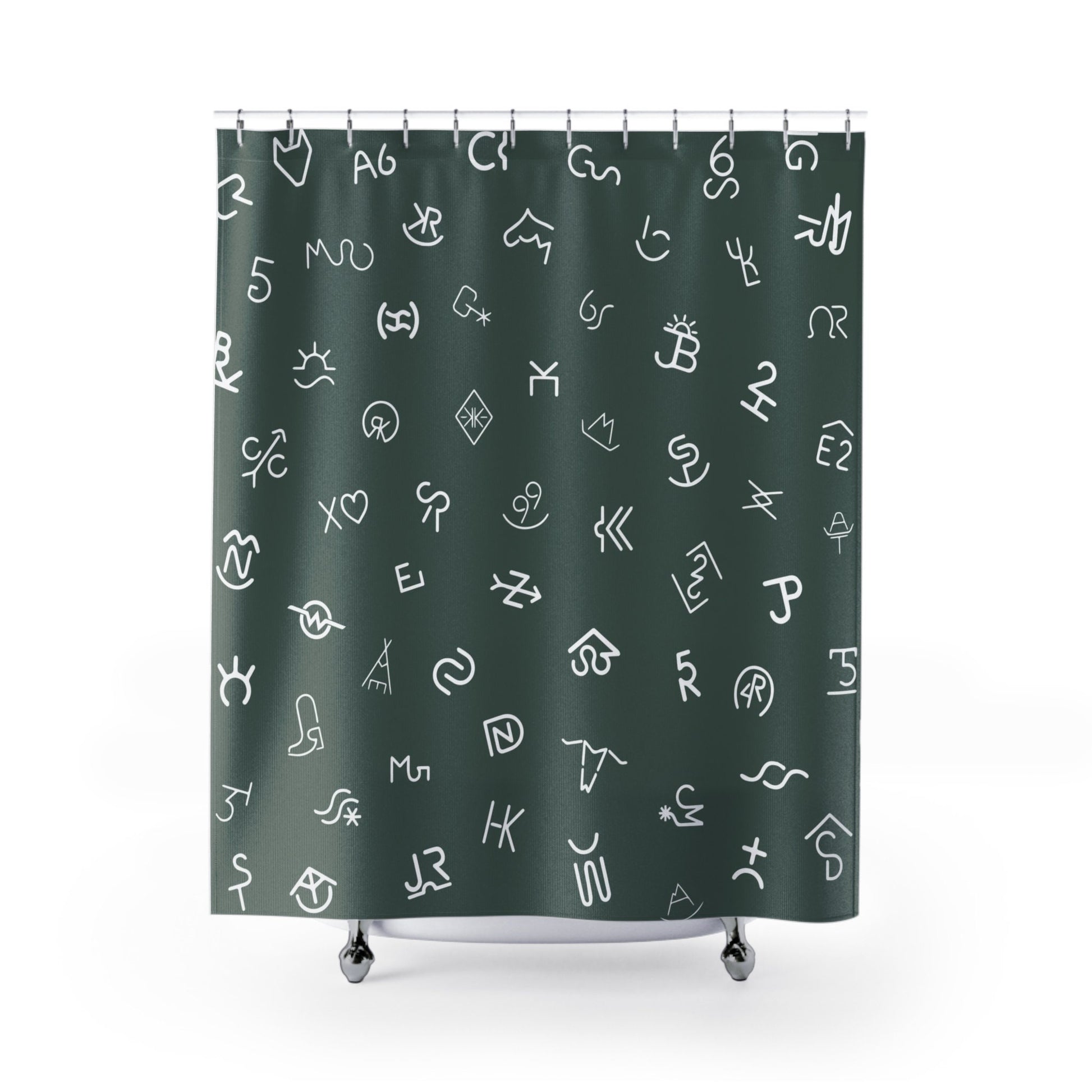 Large Brand Print- Brand Shower Curtain