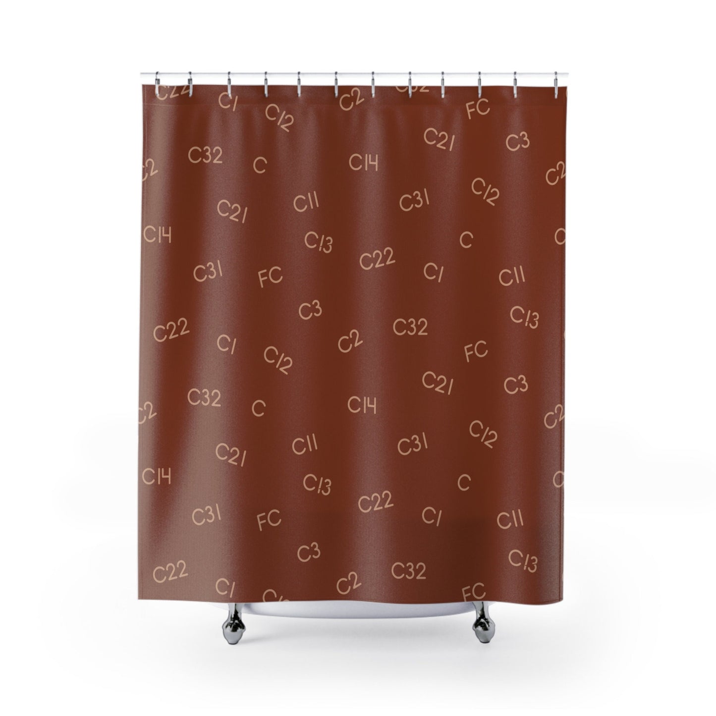 Large Brand Print- Brand Shower Curtain