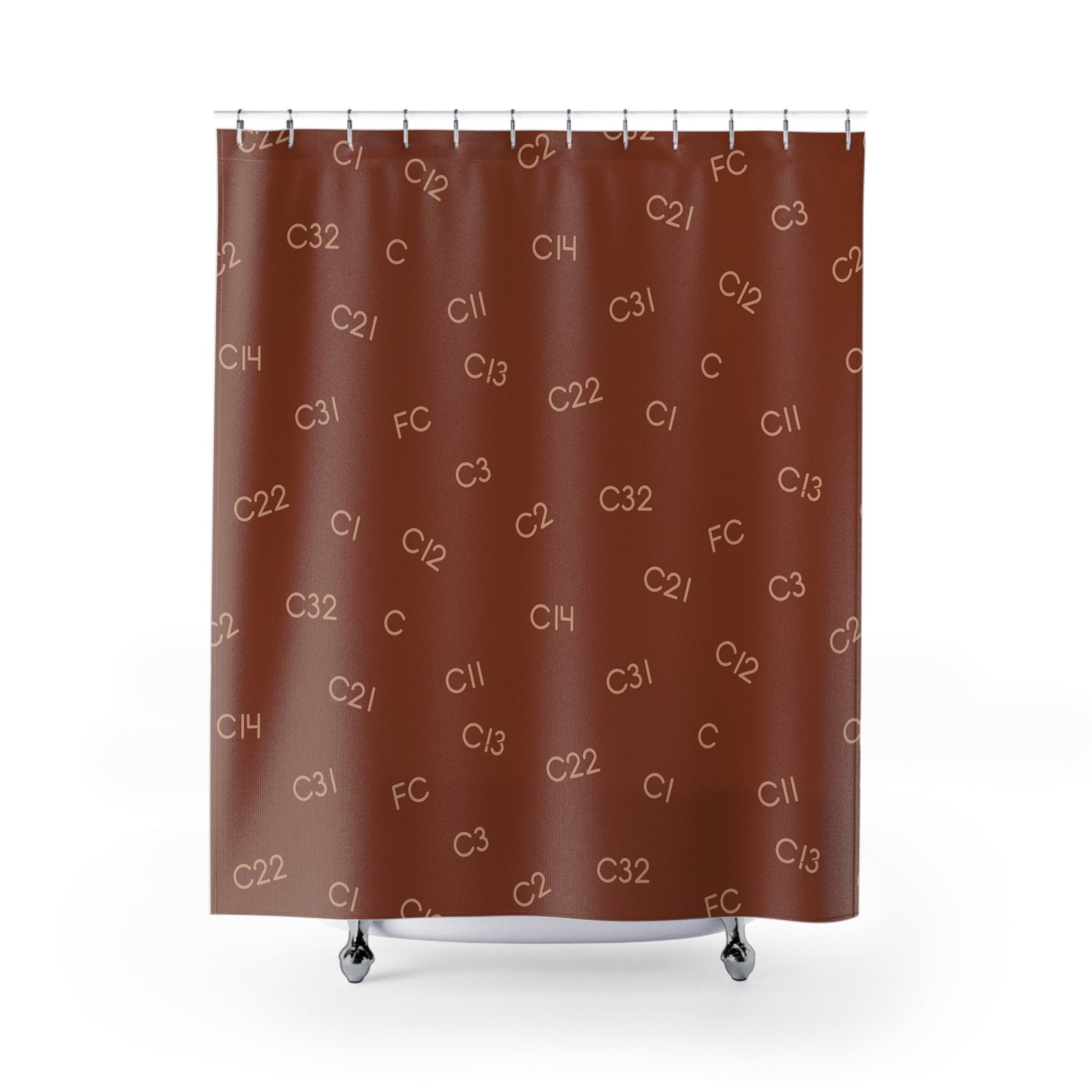 Large Brand Print- Brand Shower Curtain