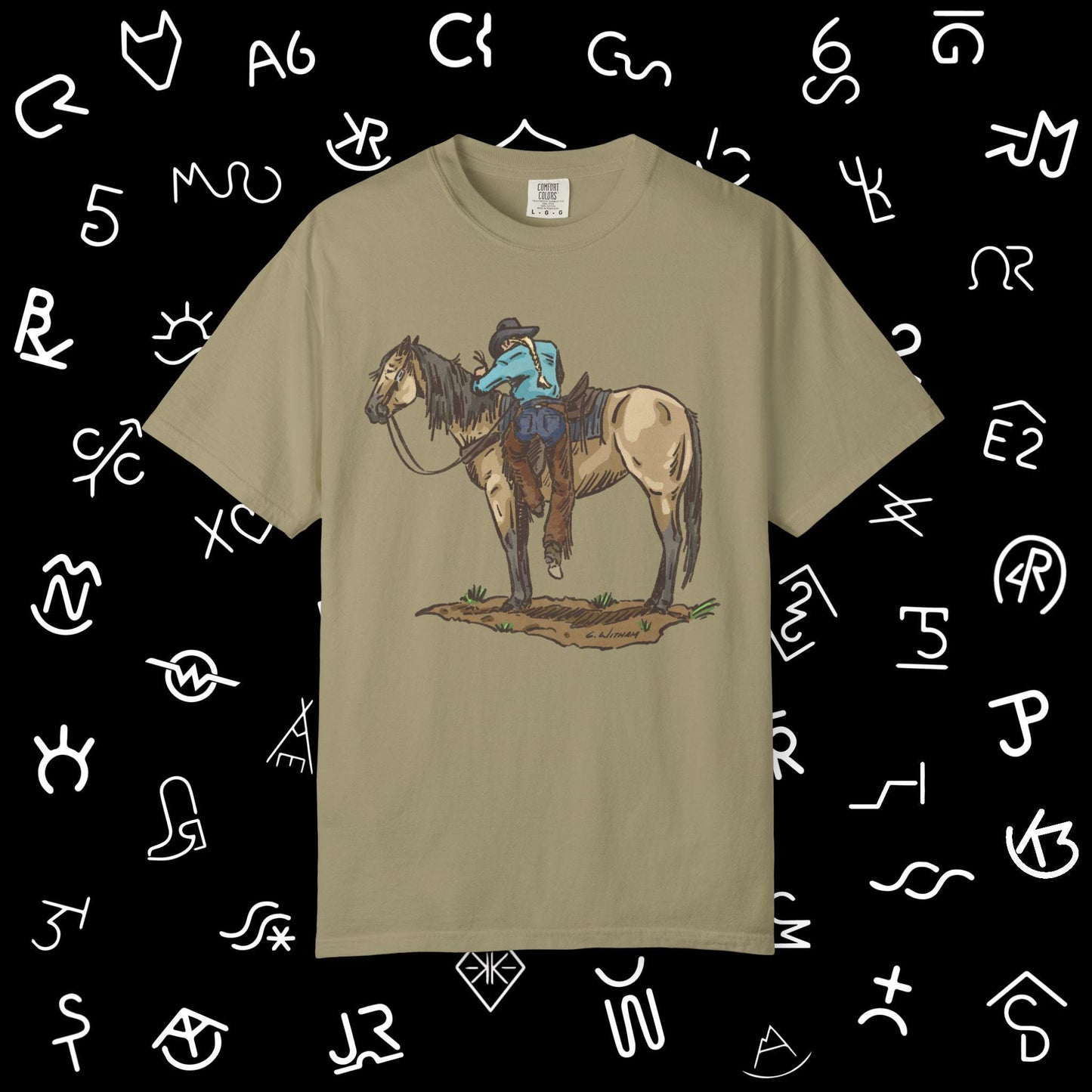 Vintage Cowboy Back in the Saddle Unisex Garment-Dyed T-shirt