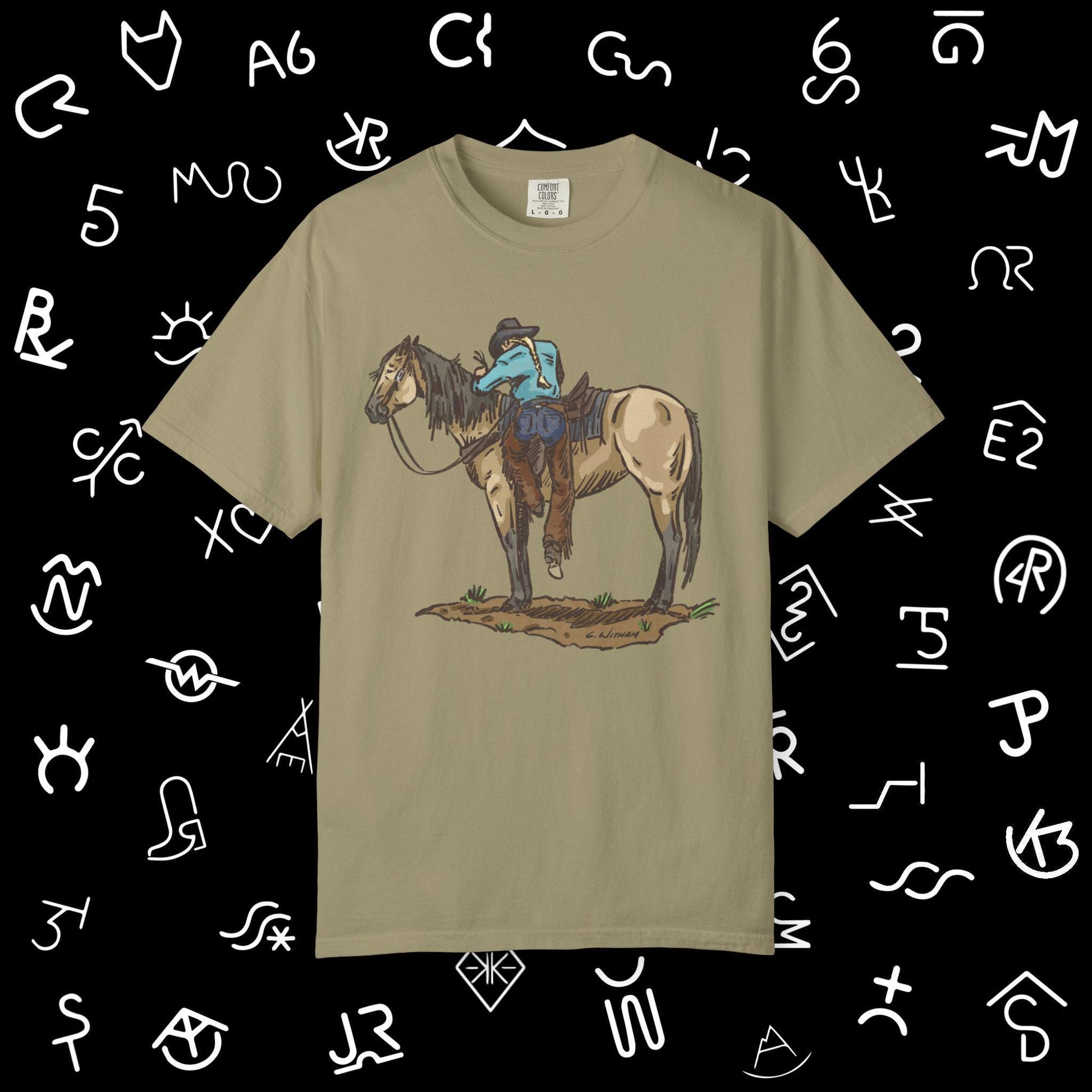 Vintage Cowboy Back in the Saddle Unisex Garment-Dyed T-shirt