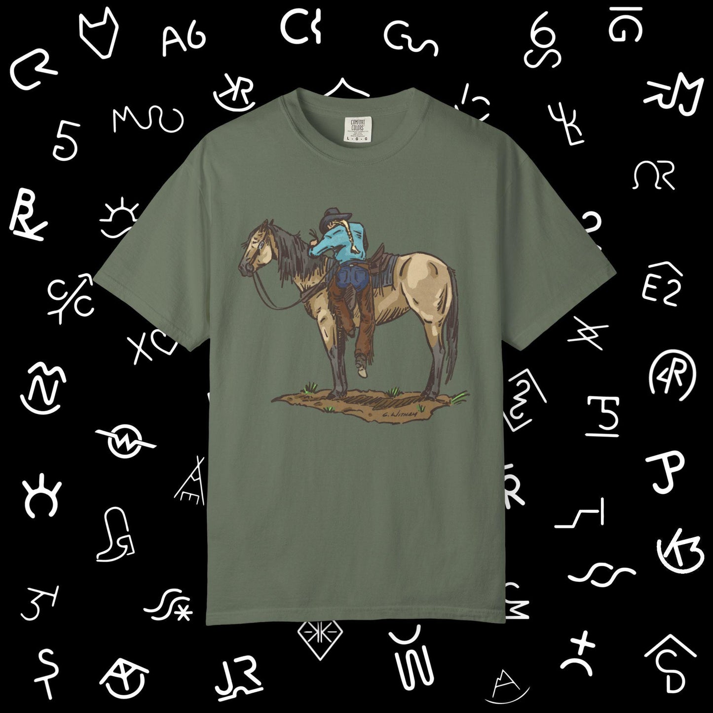 Vintage Cowboy Back in the Saddle Unisex Garment-Dyed T-shirt