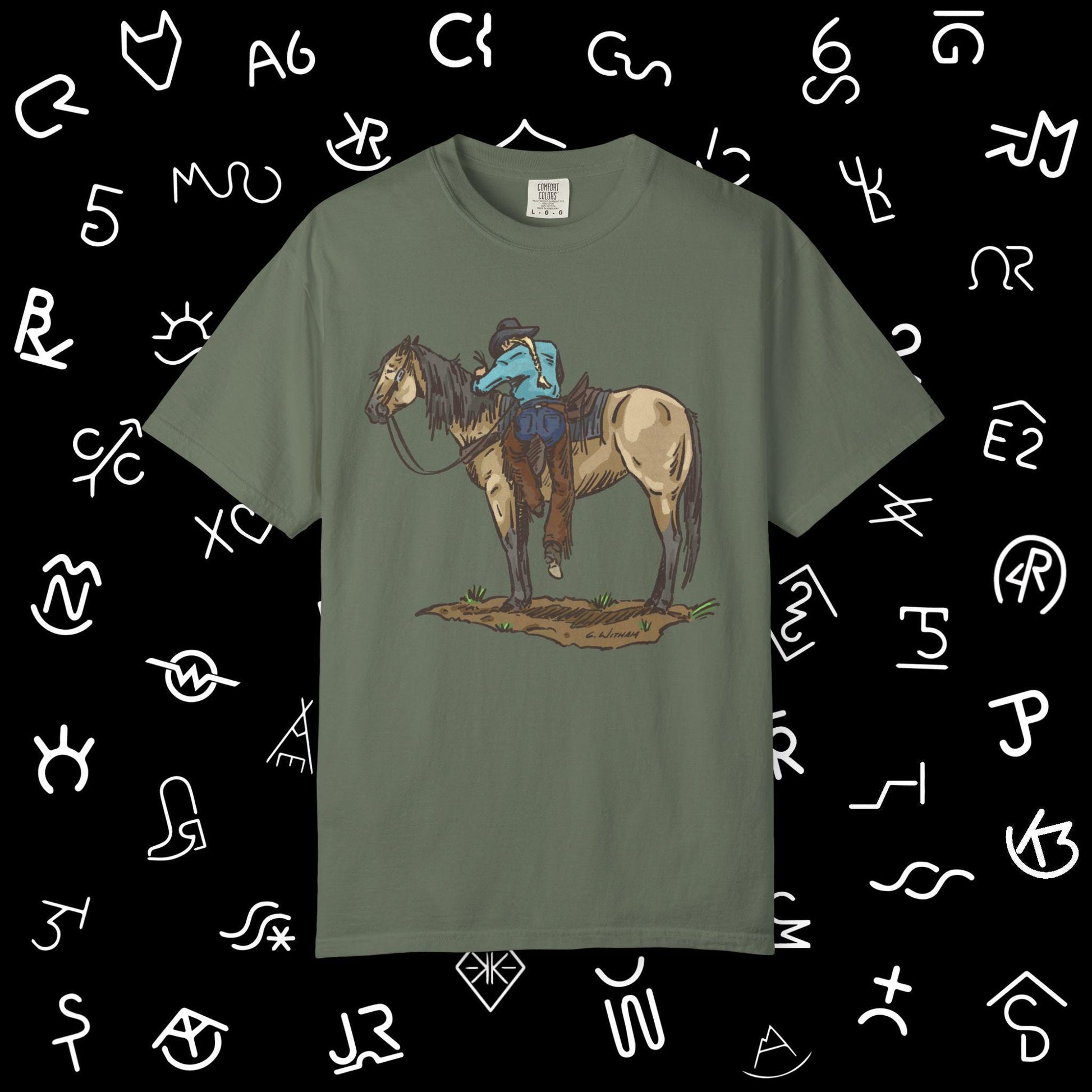 Vintage Cowboy Back in the Saddle Unisex Garment-Dyed T-shirt