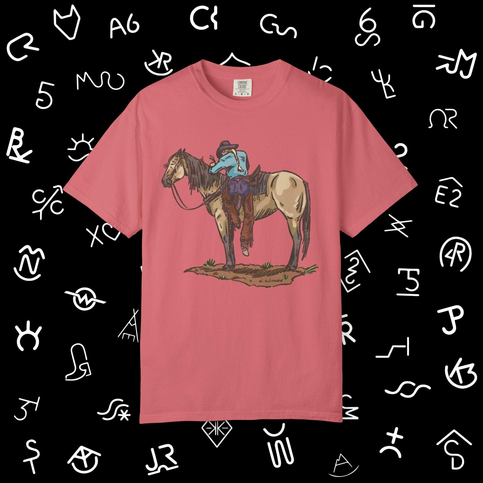 Vintage Cowboy Back in the Saddle Unisex Garment-Dyed T-shirt