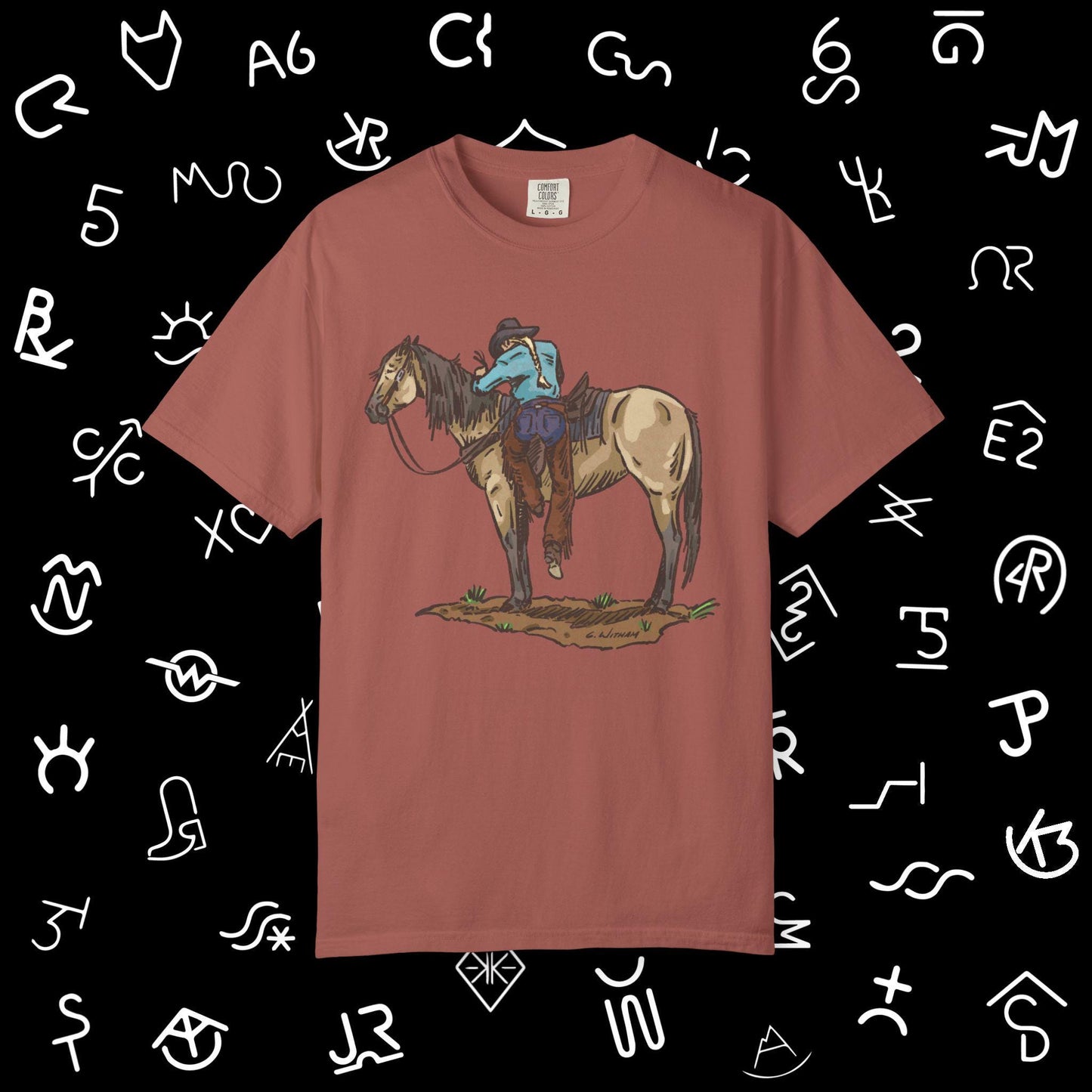 Vintage Cowboy Back in the Saddle Unisex Garment-Dyed T-shirt