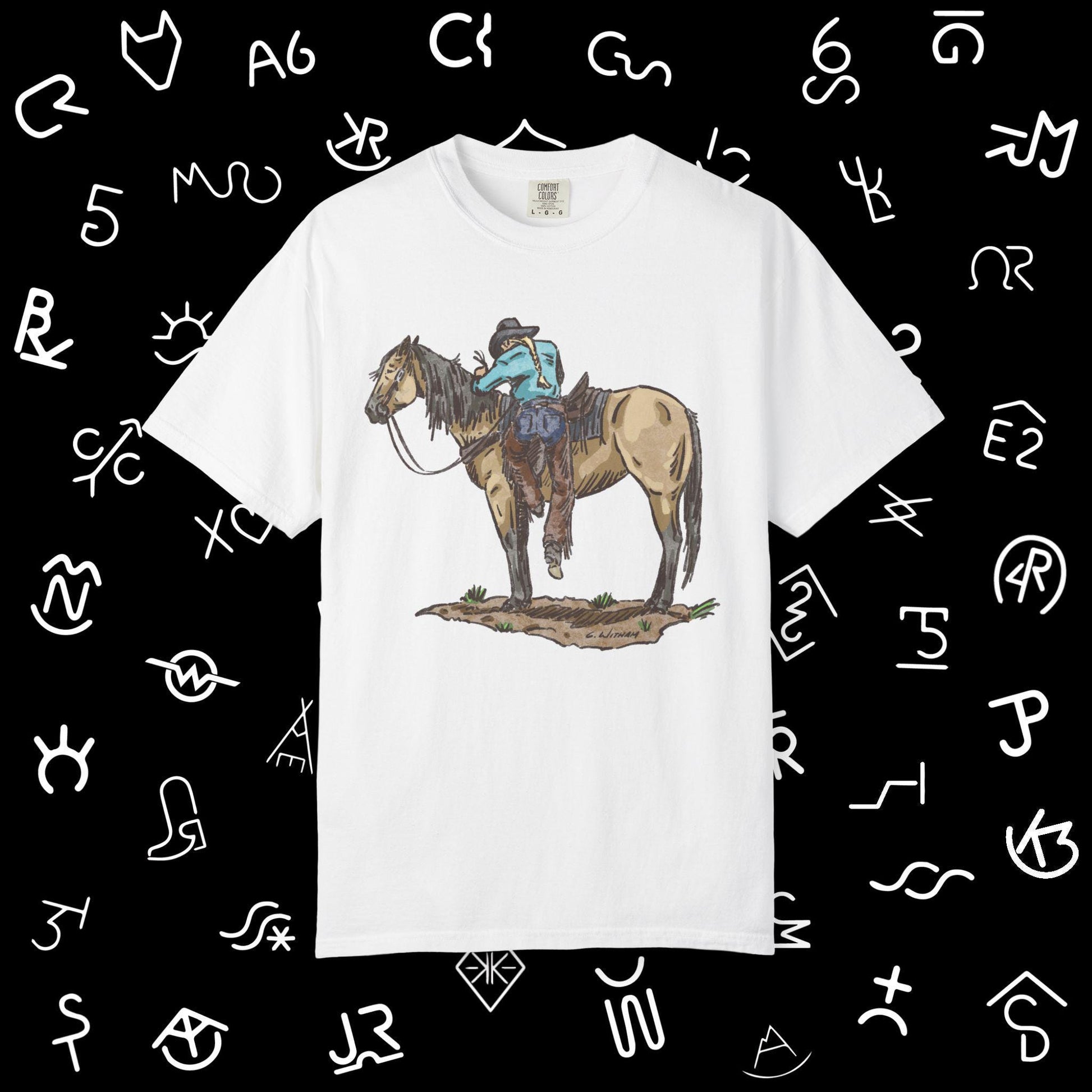Vintage Cowboy Back in the Saddle Unisex Garment-Dyed T-shirt