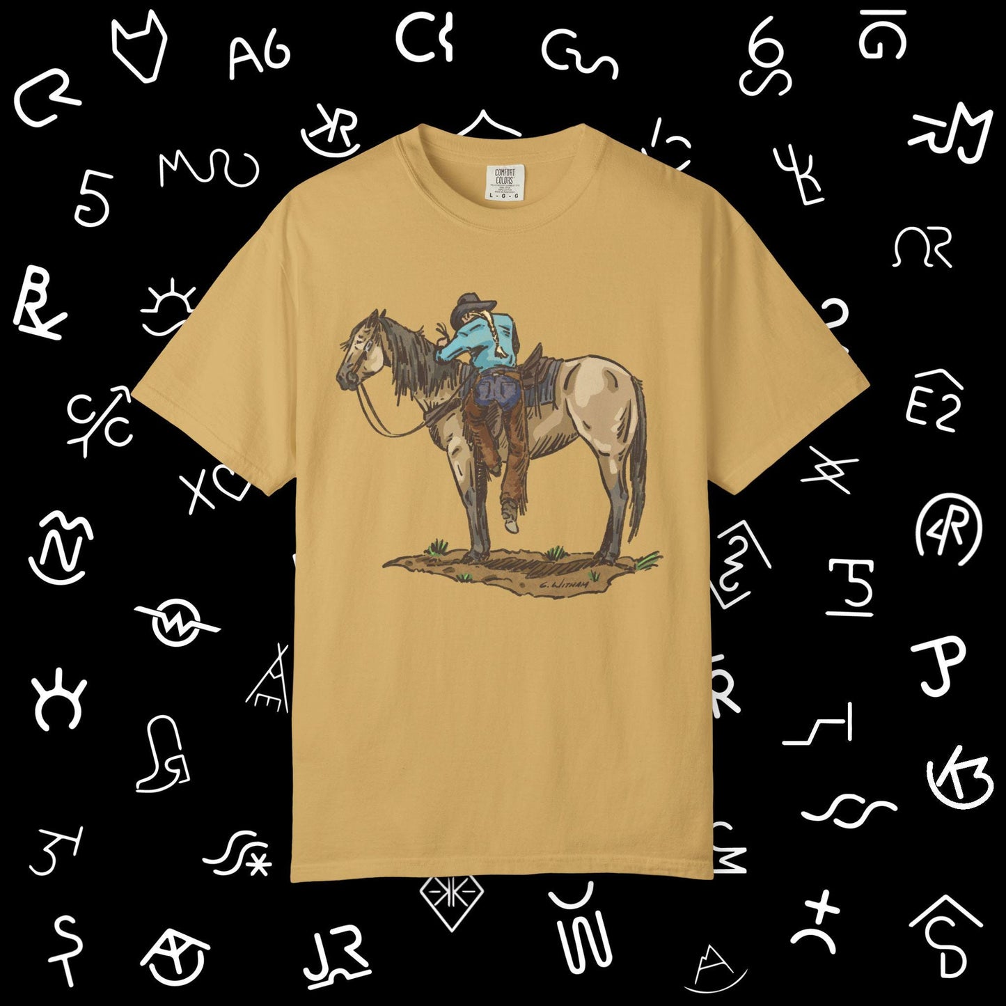 Vintage Cowboy Back in the Saddle Unisex Garment-Dyed T-shirt
