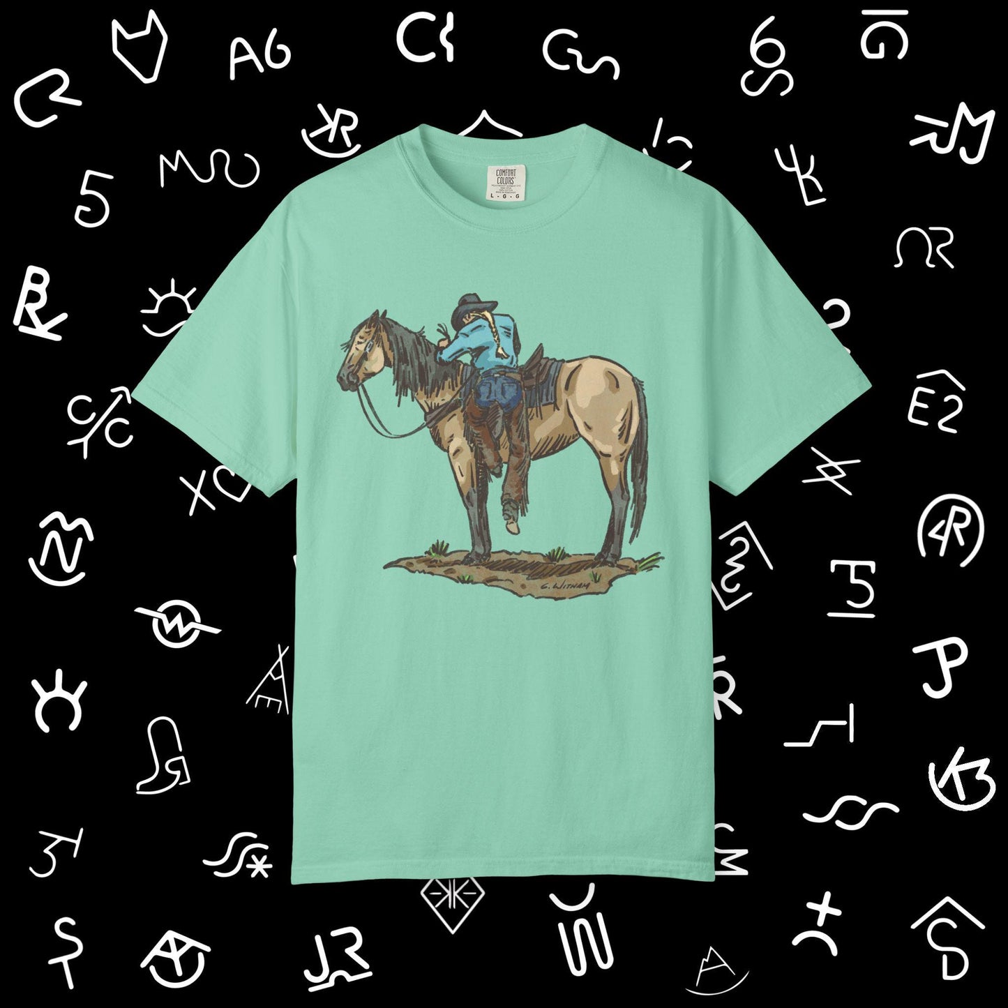 Vintage Cowboy Back in the Saddle Unisex Garment-Dyed T-shirt