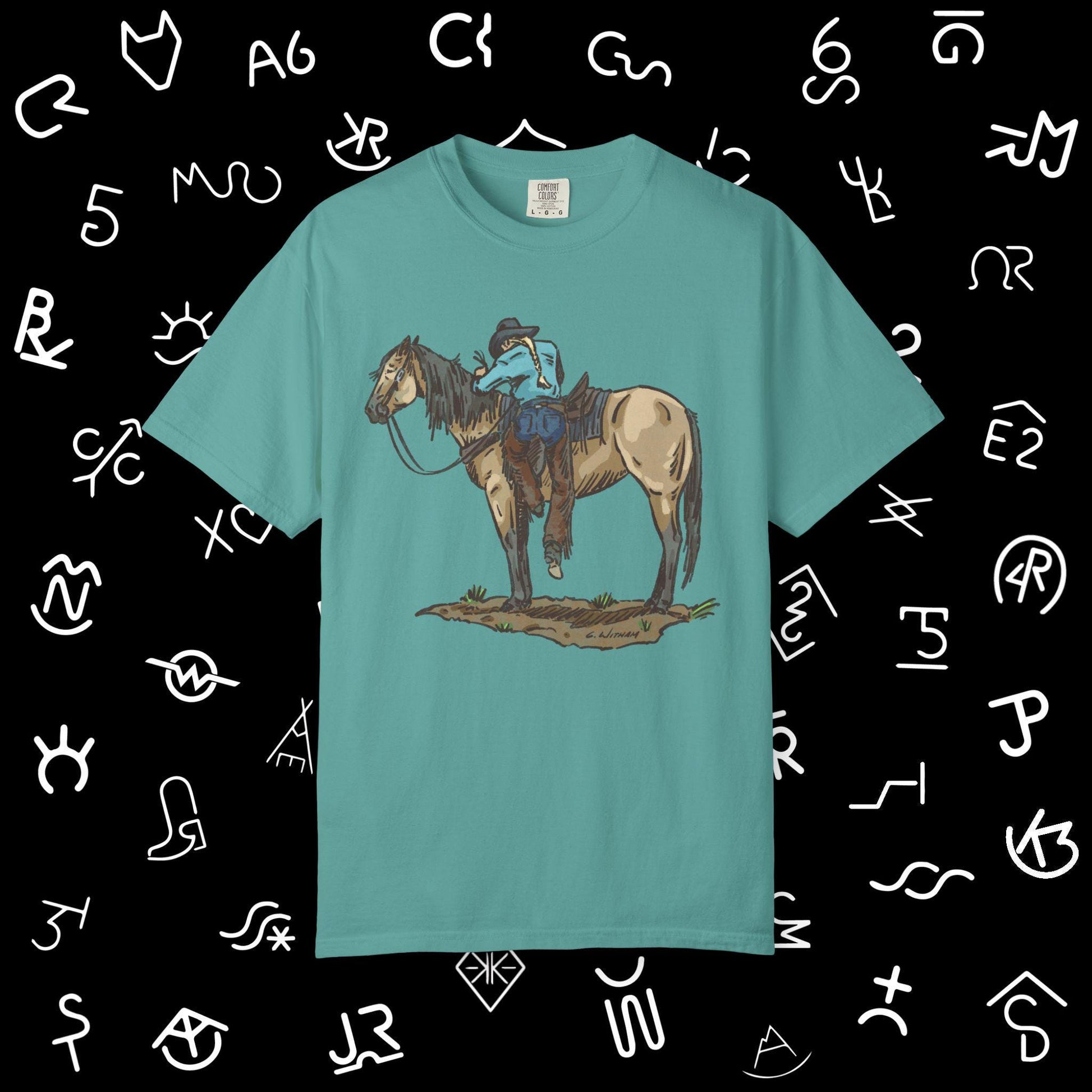 Vintage Cowboy Back in the Saddle Unisex Garment-Dyed T-shirt