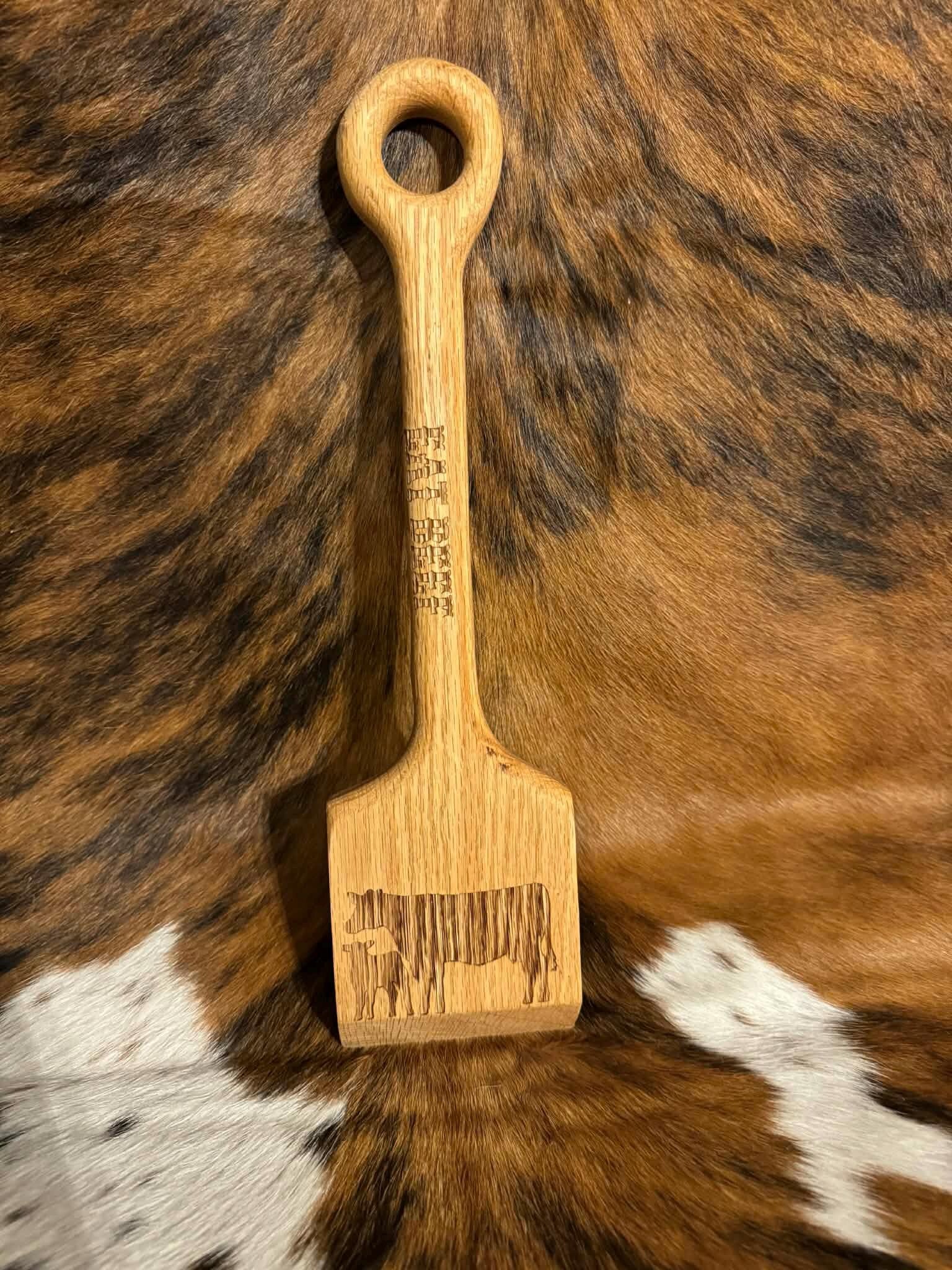 Personalized Ranch Logo Grill Scraper | Engraved Western Decor