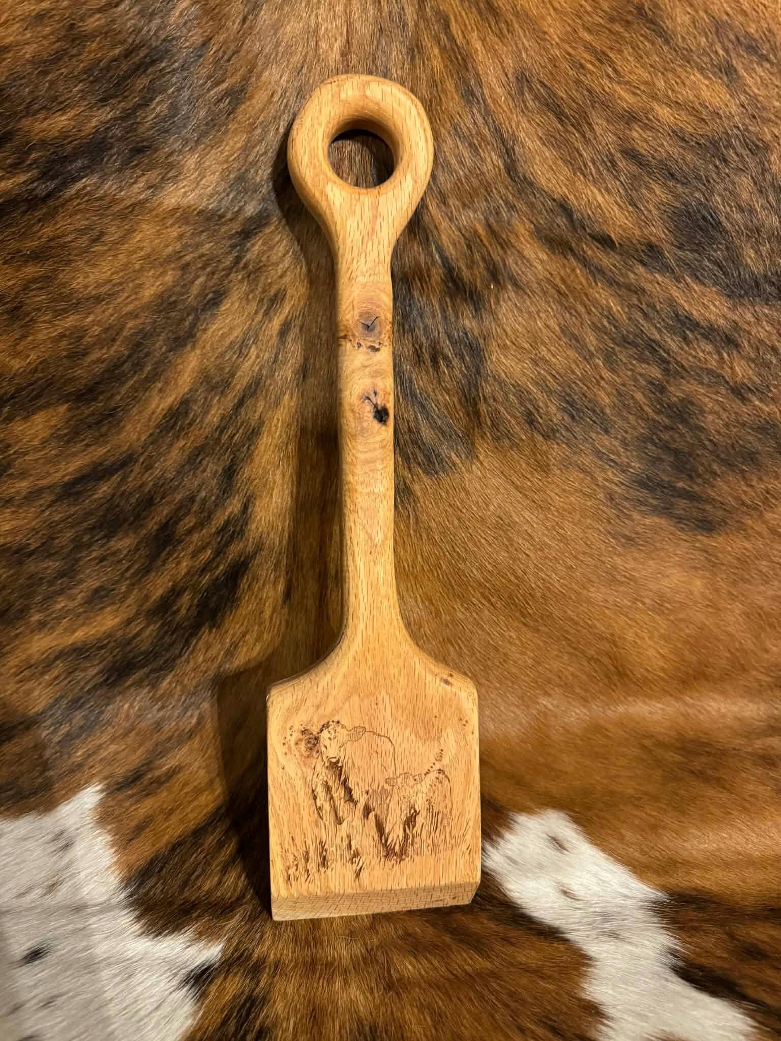 Personalized Ranch Logo Grill Scraper | Engraved Western Decor