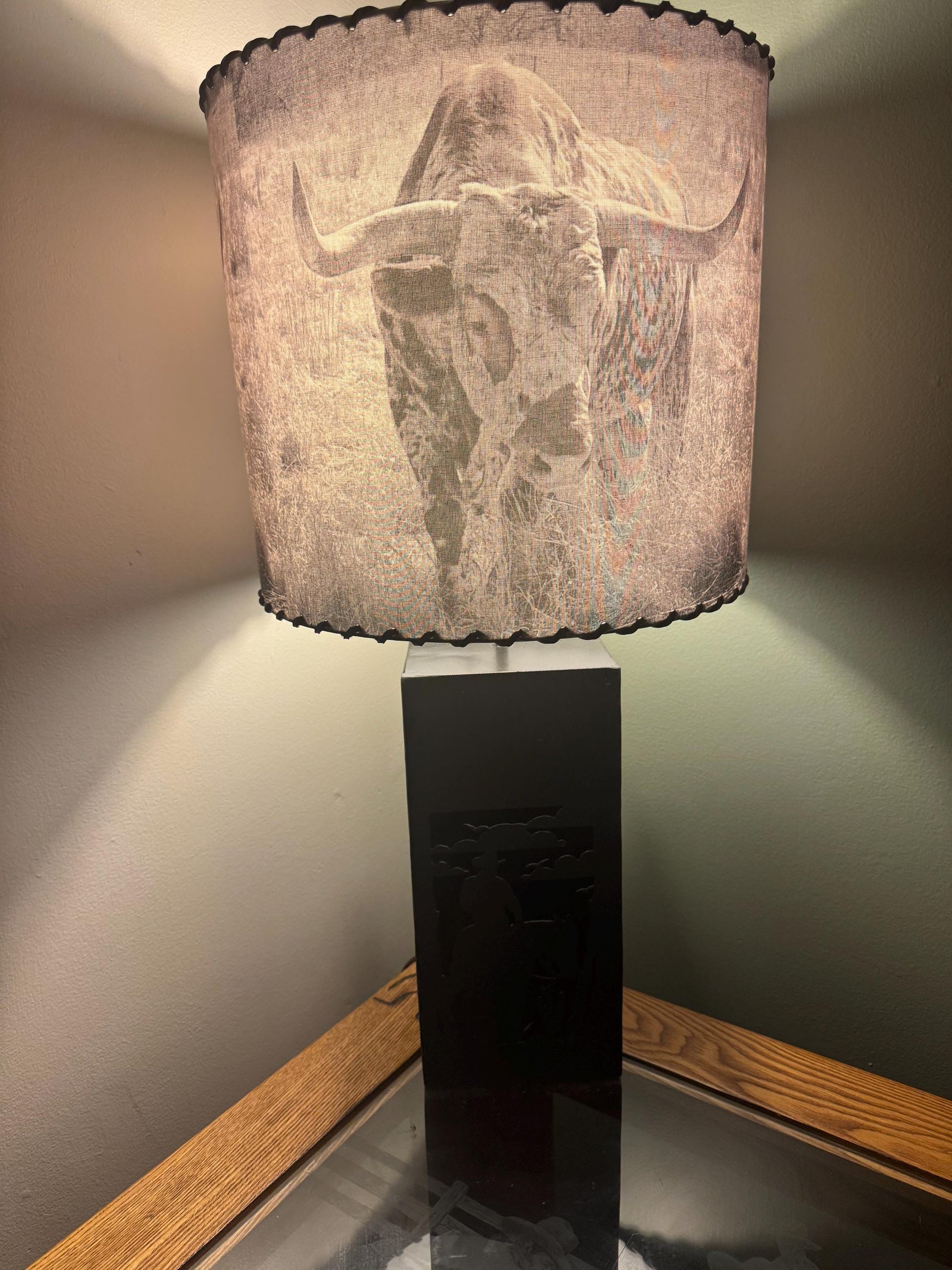 Completely custom lamp with shade.