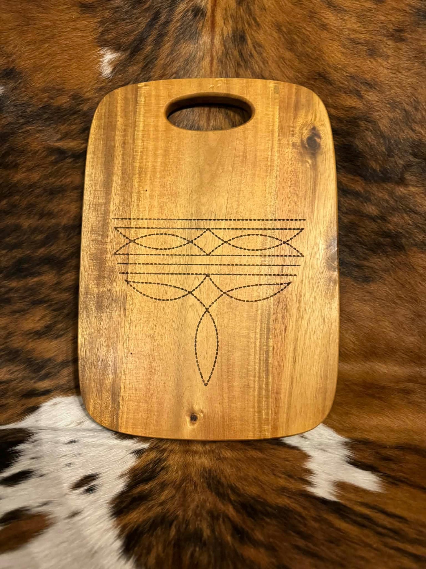 Personalized Ranch Logo Cutting Board | Engraved Western Decor
