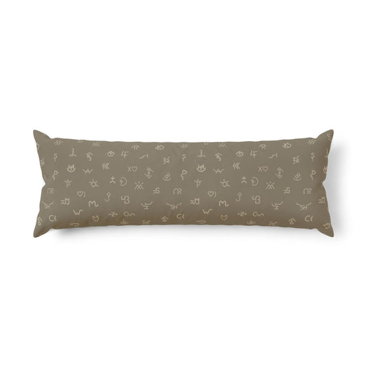 Cattle Brand Symbols Body Pillow | Custom Colors Available