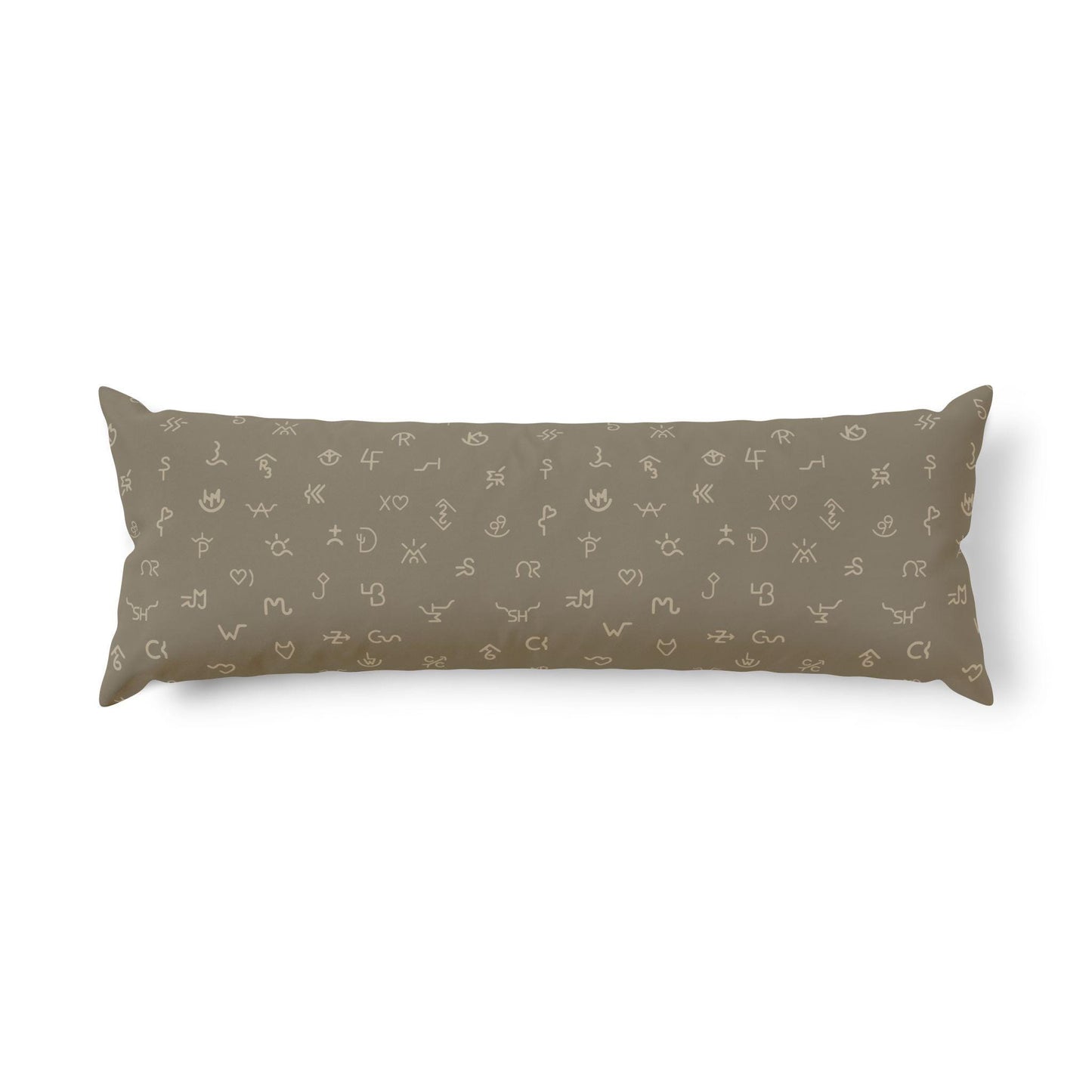 Cattle Brand Symbols Body Pillow | Custom Colors Available
