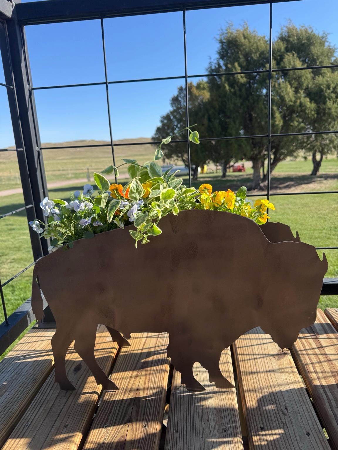 Custom ranch animal planter