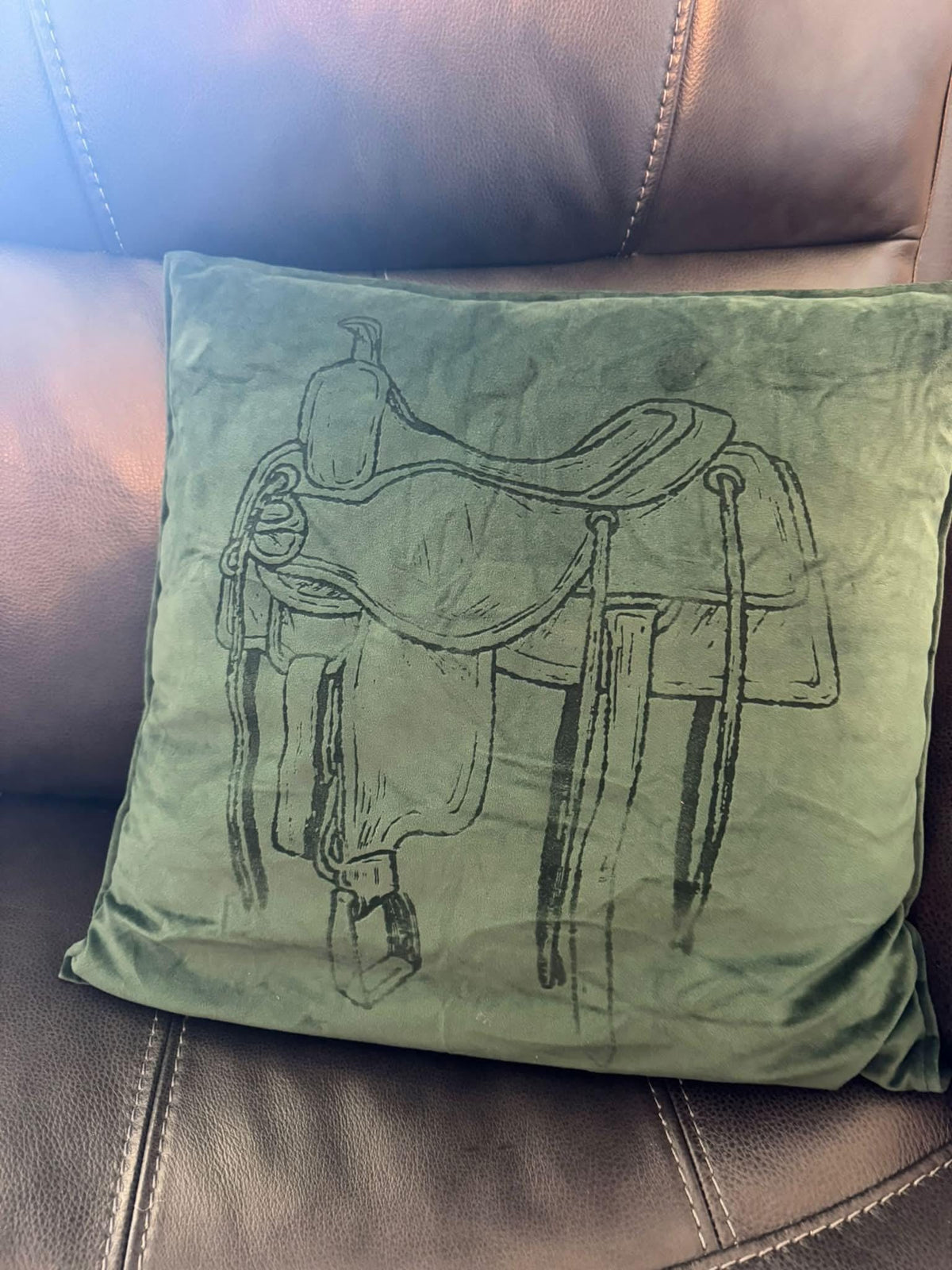 Custom Velvet Pillow | Personalized Ranch Pillow | Cattle Brand, Logo & Photo Pillow