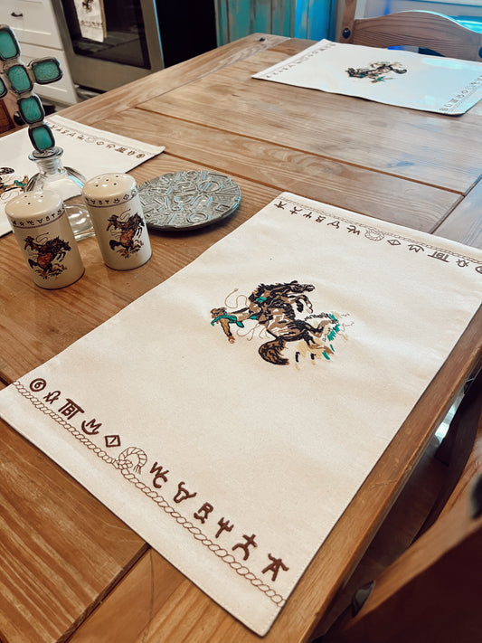 The Bronc Placemat Set of 4