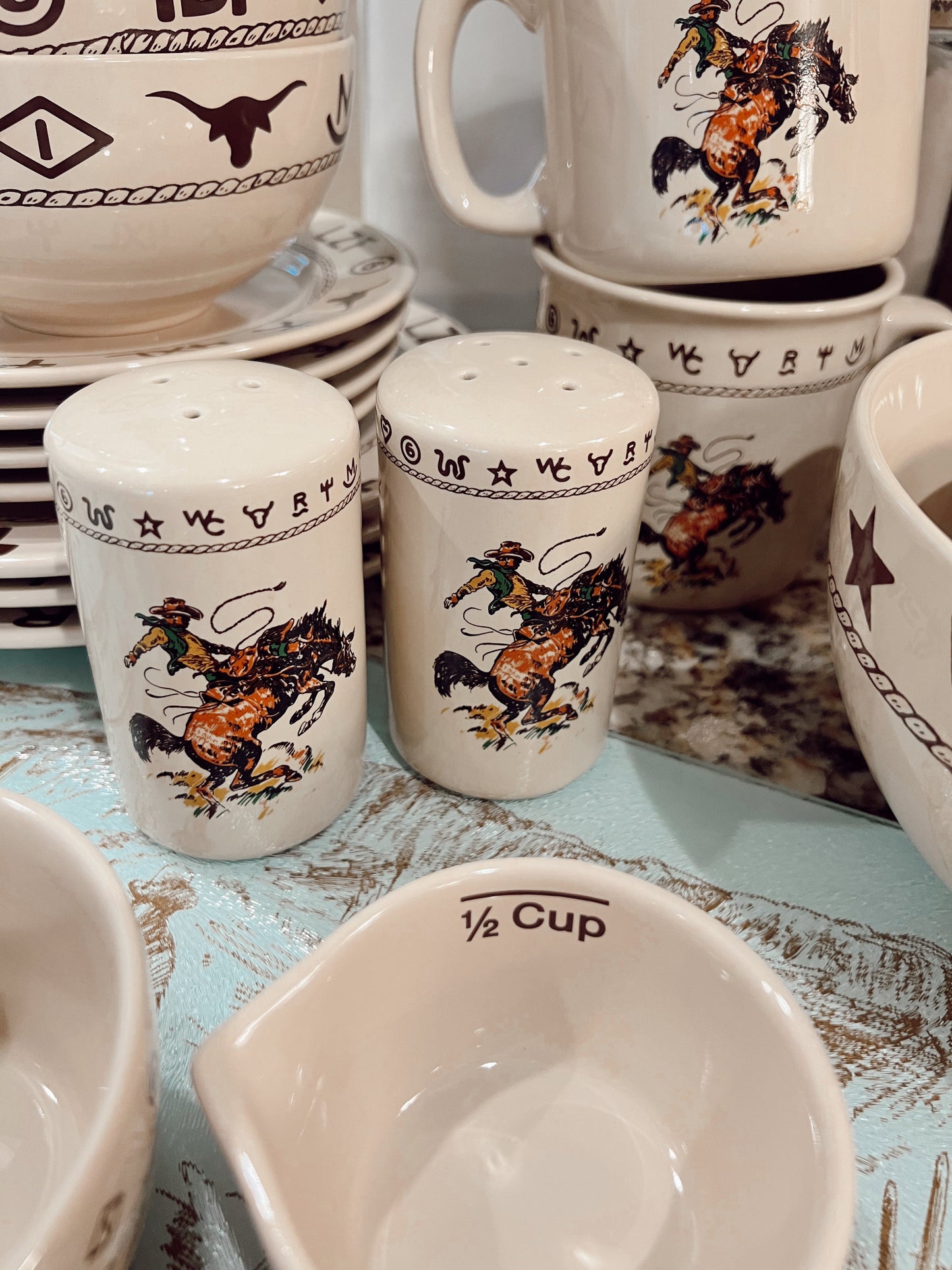 The Bronc Salt & Pepper Shakers